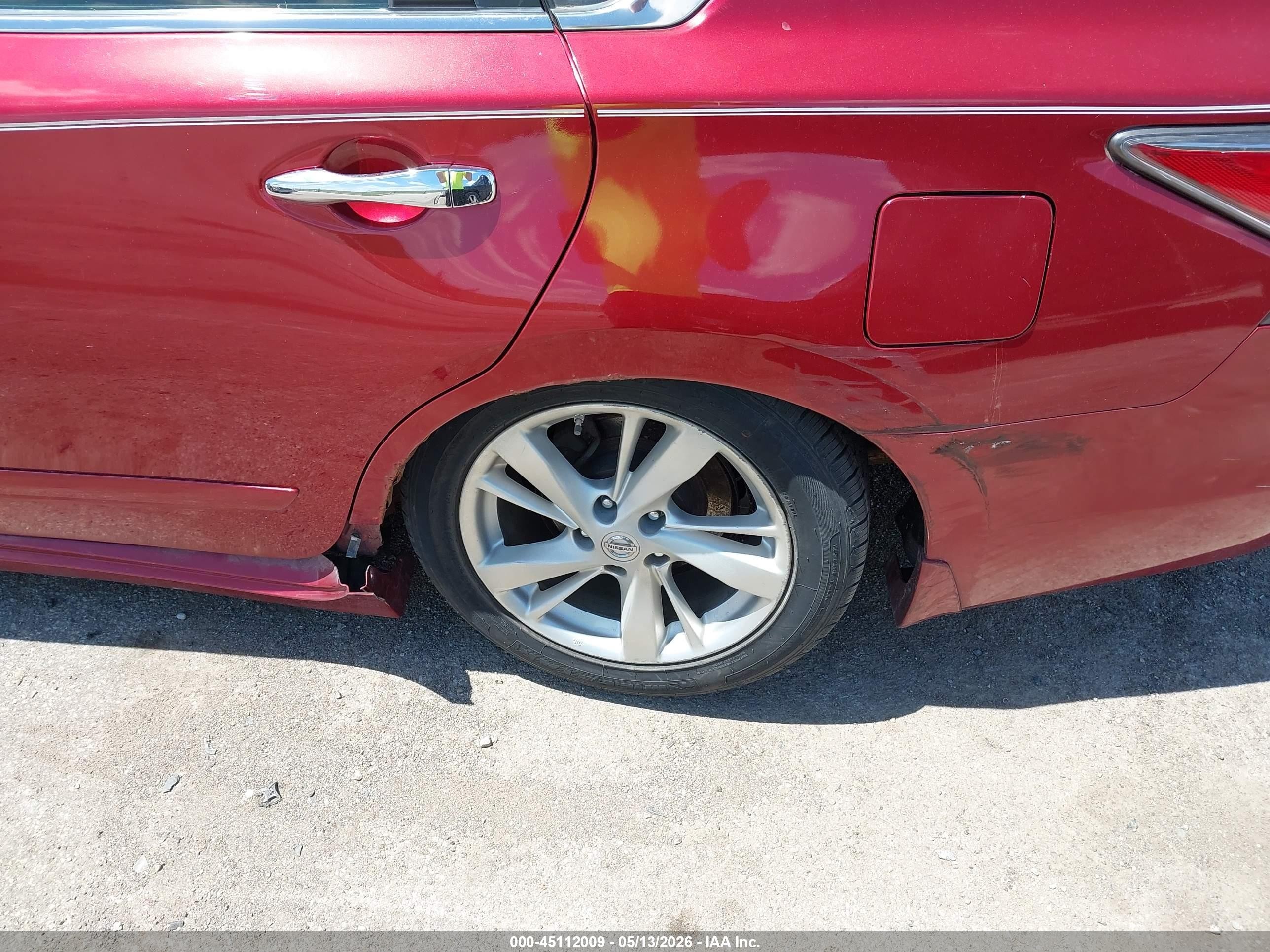 2014 Nissan Altima 2.5 Sl Burgundy vin: 1N4AL3AP3EC165030