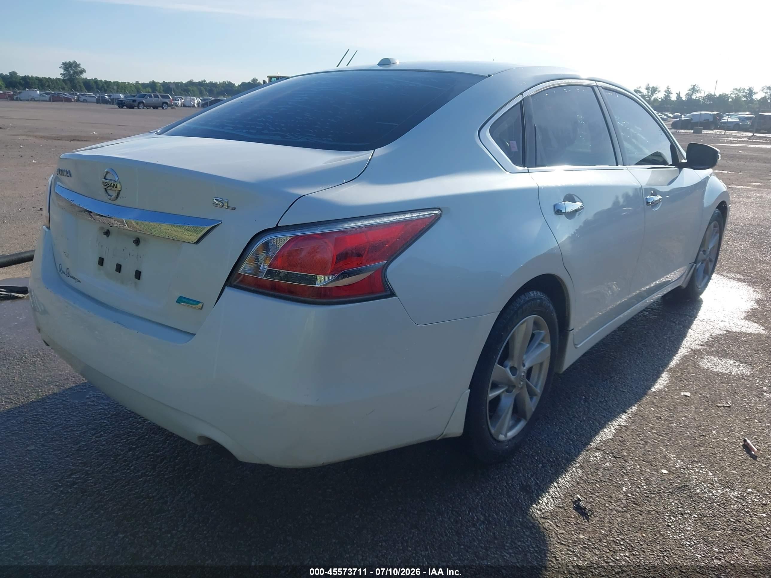2014 Nissan Altima 2.5 Sl White vin: 1N4AL3AP3EC183110
