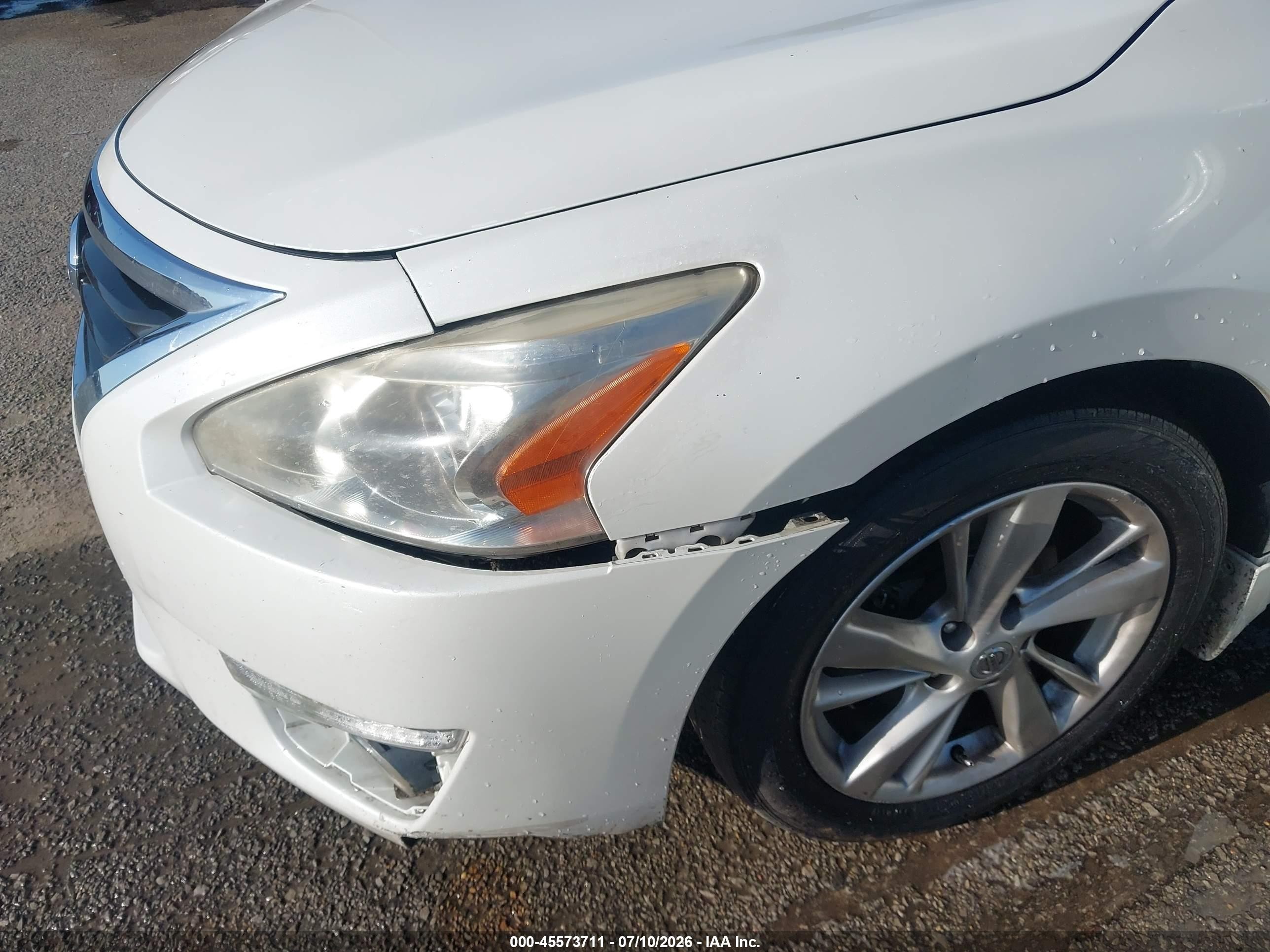 2014 Nissan Altima 2.5 Sl White vin: 1N4AL3AP3EC183110