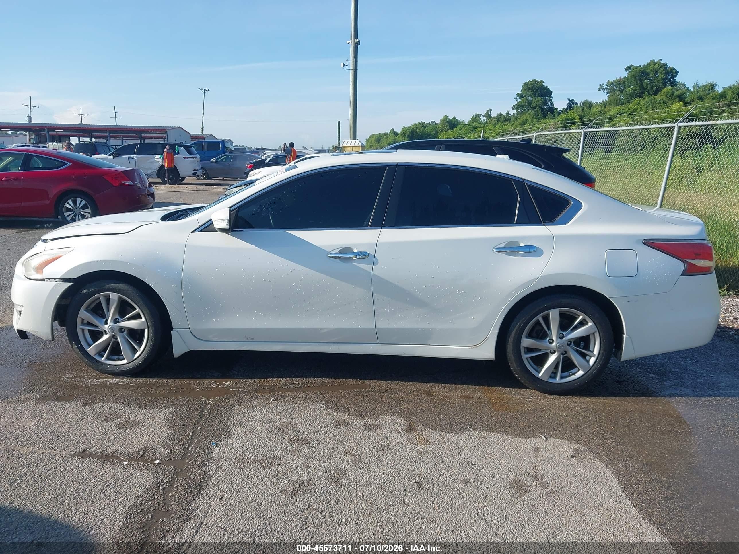 2014 Nissan Altima 2.5 Sl White vin: 1N4AL3AP3EC183110