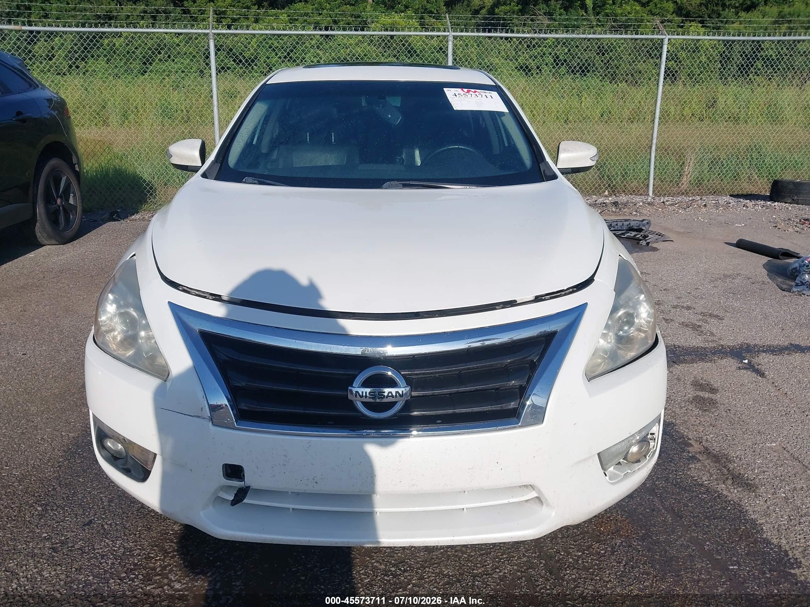 2014 Nissan Altima 2.5 Sl White vin: 1N4AL3AP3EC183110