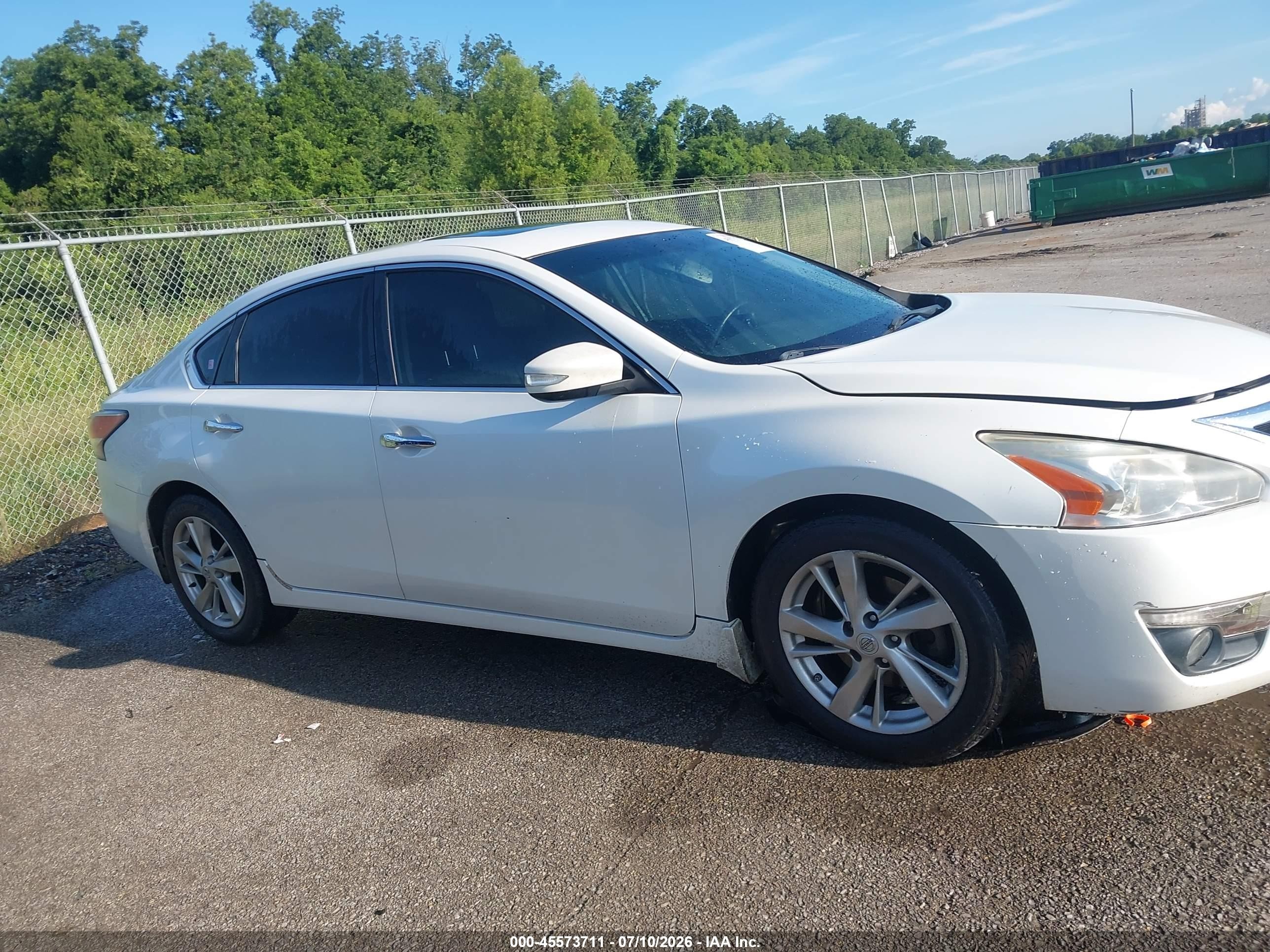 2014 Nissan Altima 2.5 Sl White vin: 1N4AL3AP3EC183110