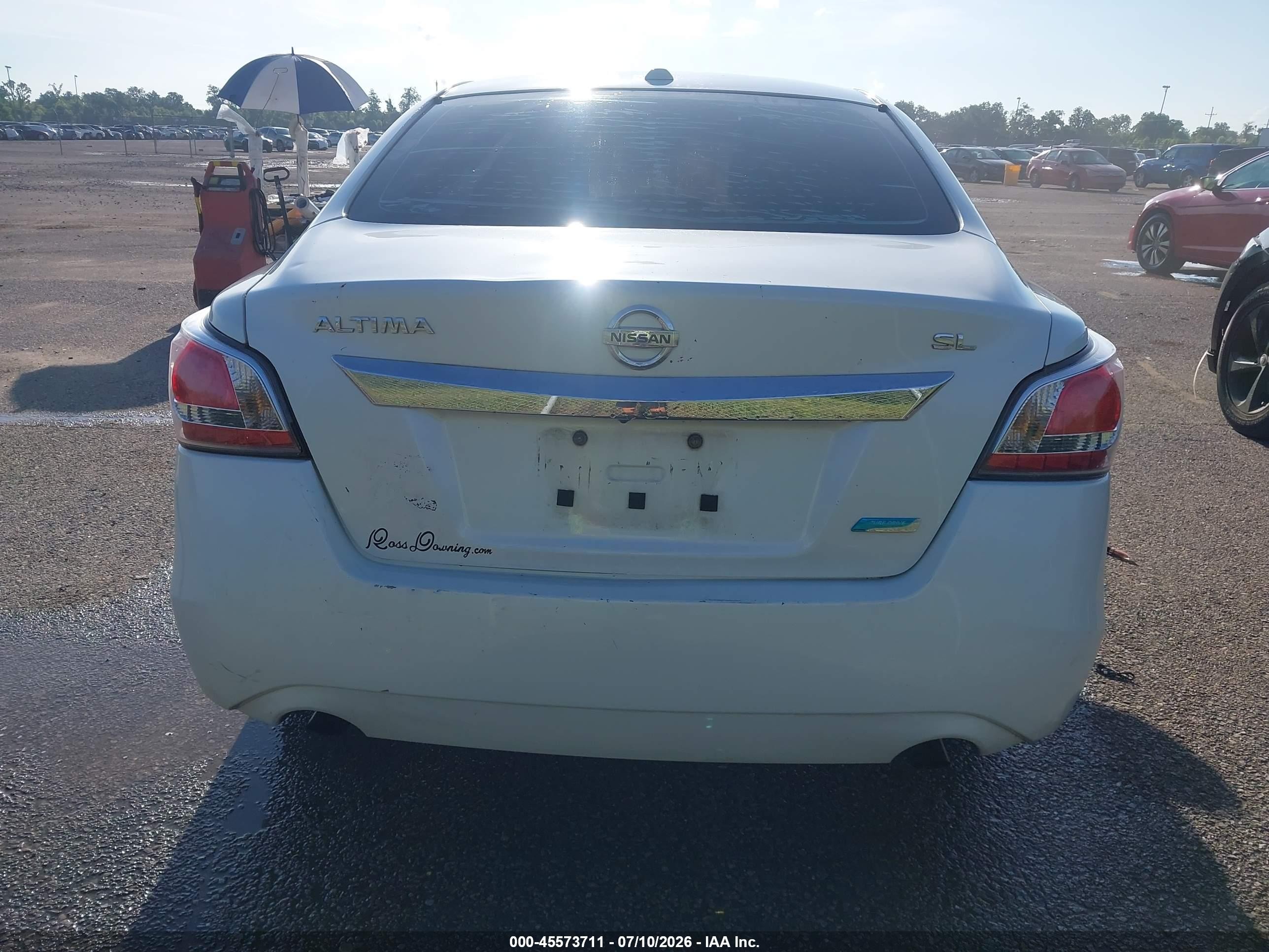 2014 Nissan Altima 2.5 Sl White vin: 1N4AL3AP3EC183110