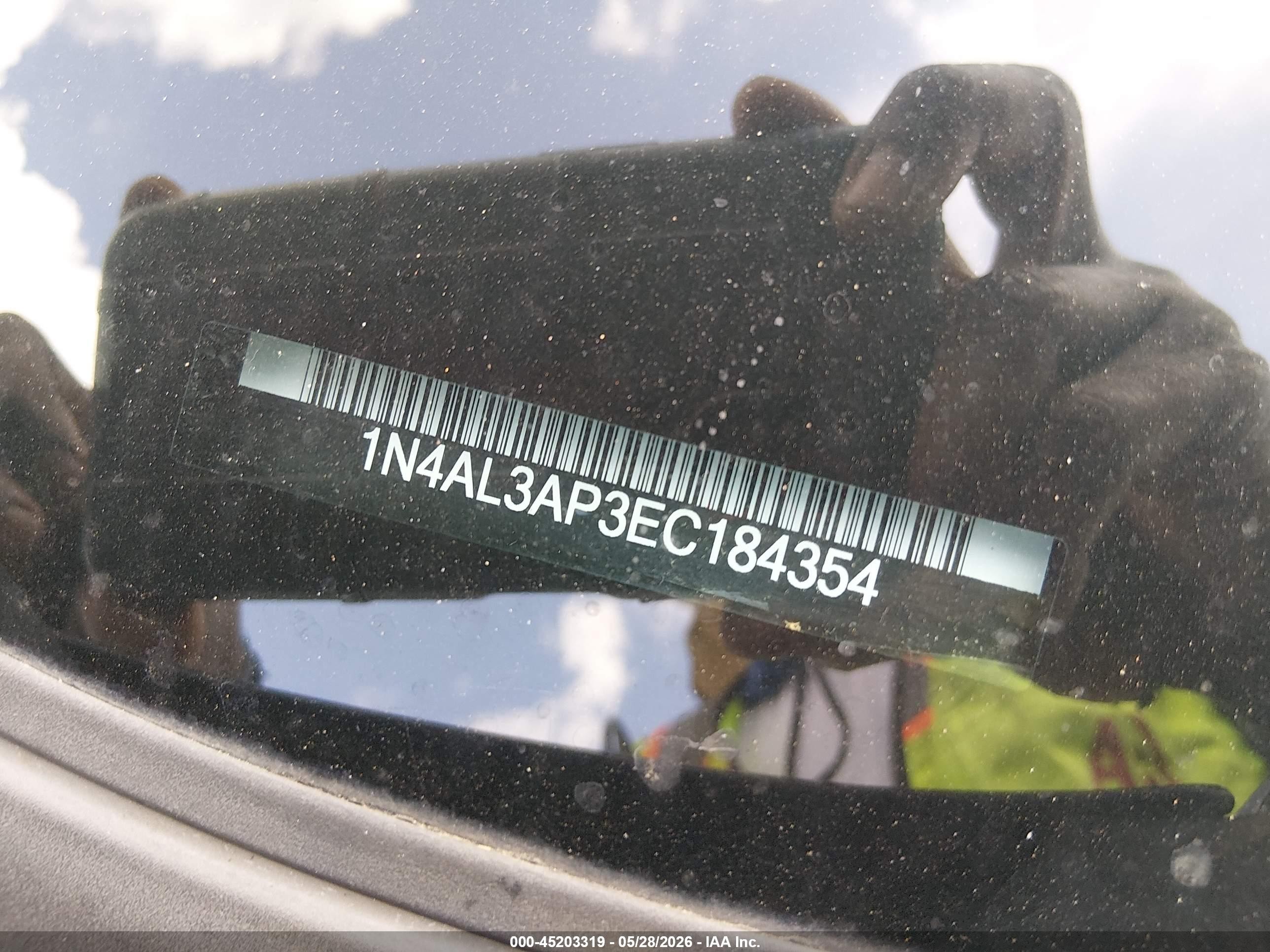 2014 Nissan Altima 2.5 S Black vin: 1N4AL3AP3EC184354