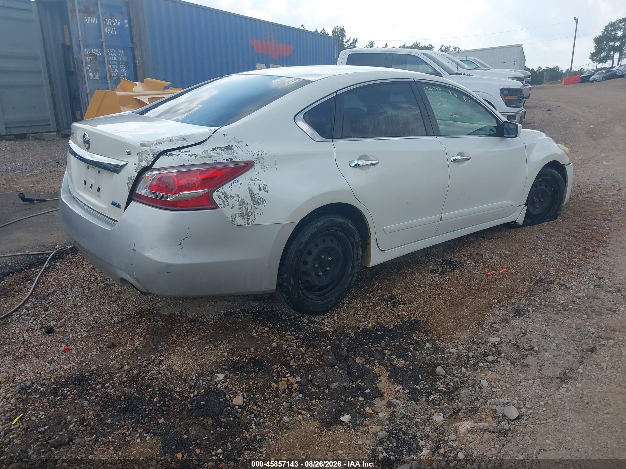 2014 Nissan Altima 2.5 S White vin: 1N4AL3AP3EC194723