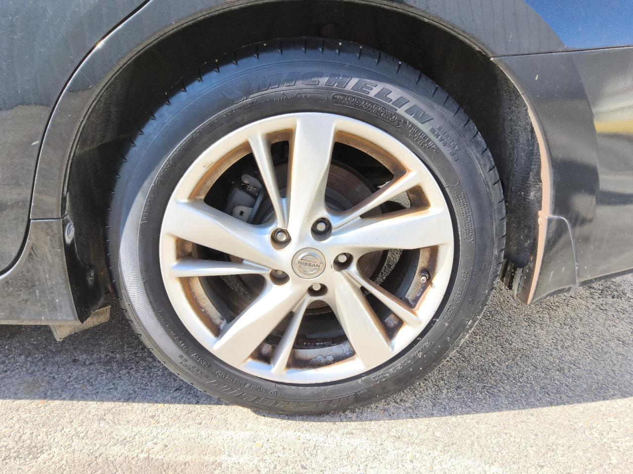 2014 Nissan Altima 2.5 Sl Black vin: 1N4AL3AP3EC202318 Damage: Left Rear Wheel, Curb Rash, 5 To 6 Inches