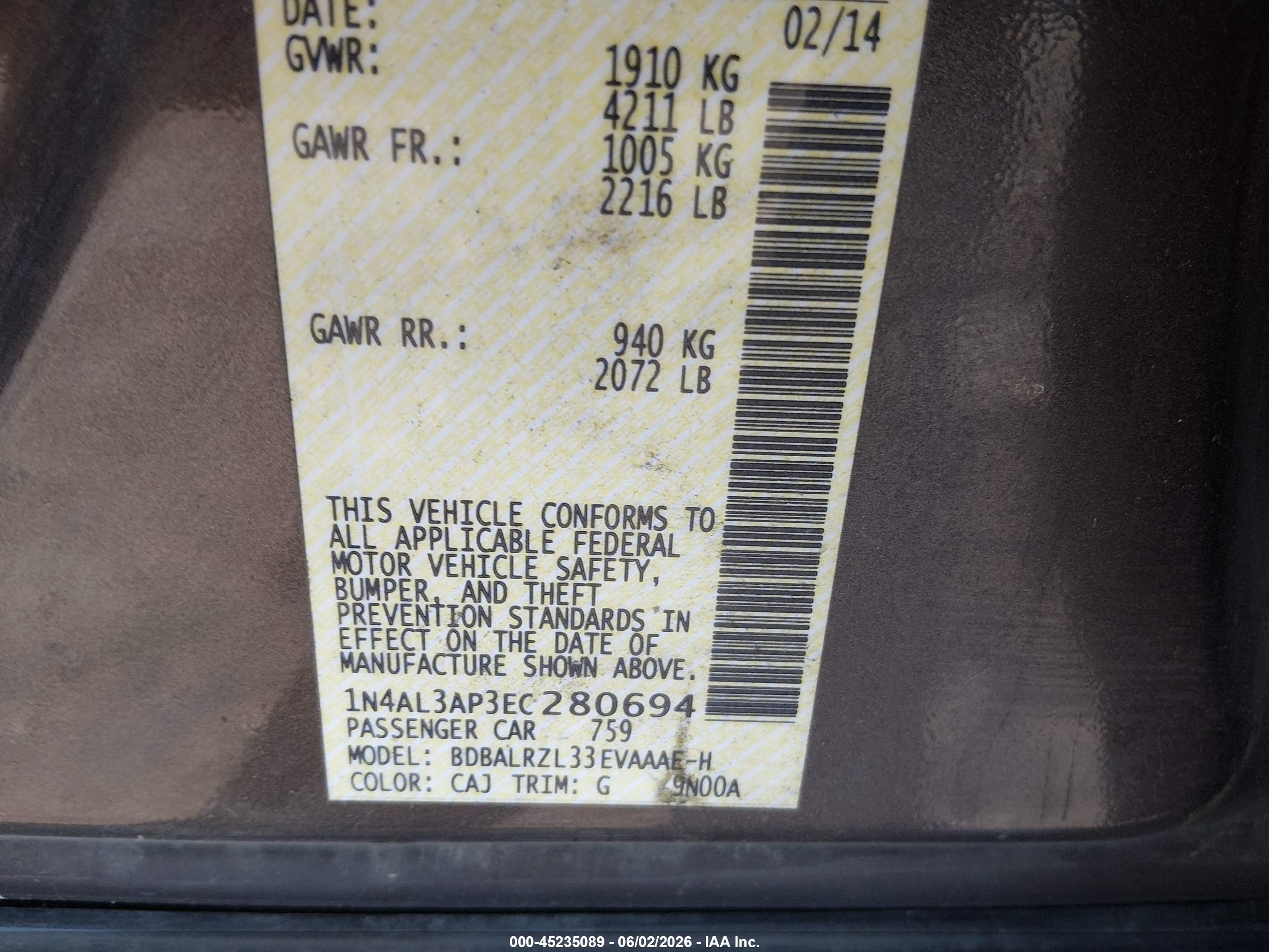 2014 Nissan Altima 2.5 S Gray vin: 1N4AL3AP3EC280694