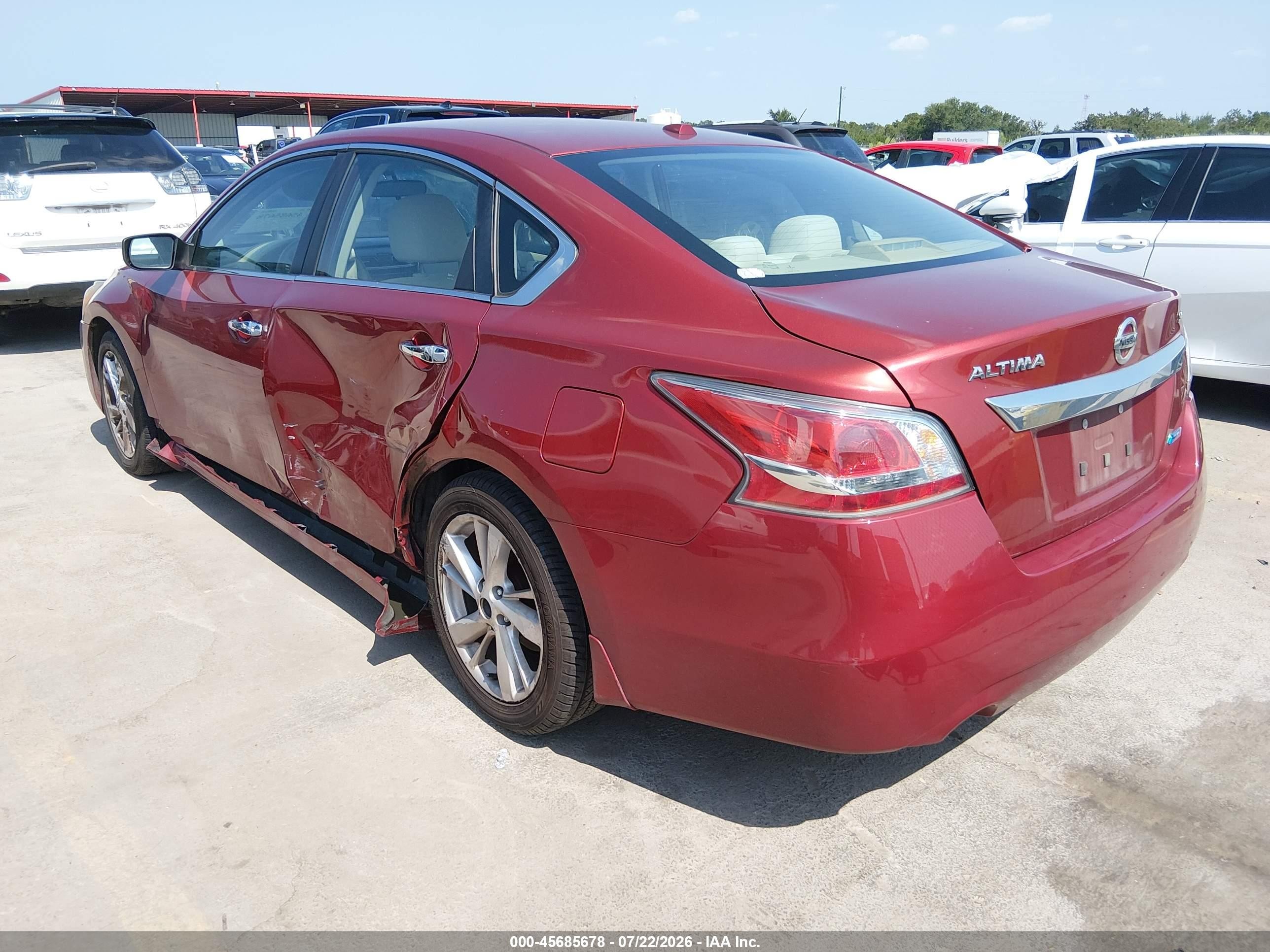 2014 Nissan Altima 2.5 Sv Red vin: 1N4AL3AP3EC299682