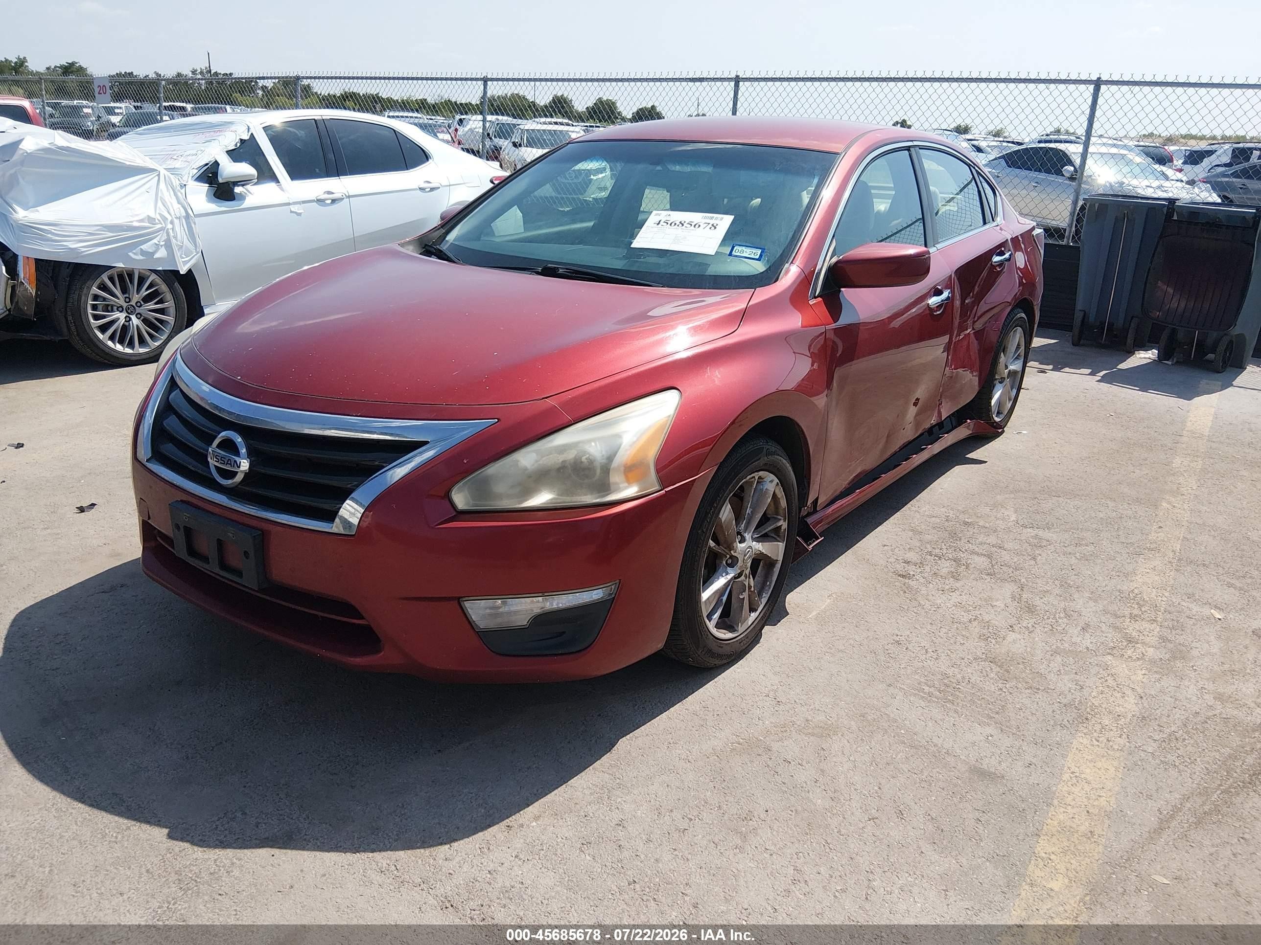 2014 Nissan Altima 2.5 Sv Red vin: 1N4AL3AP3EC299682