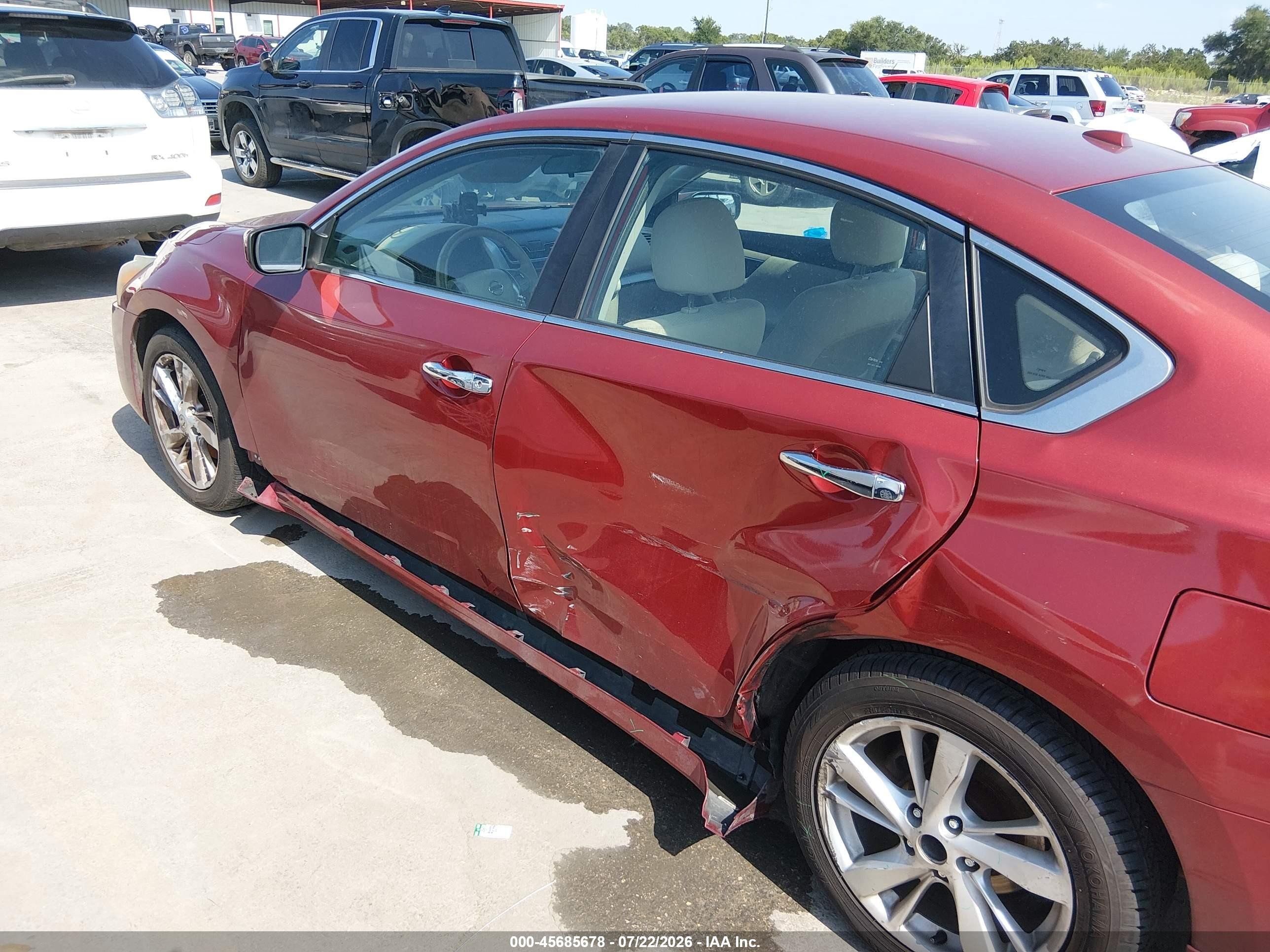 2014 Nissan Altima 2.5 Sv Red vin: 1N4AL3AP3EC299682