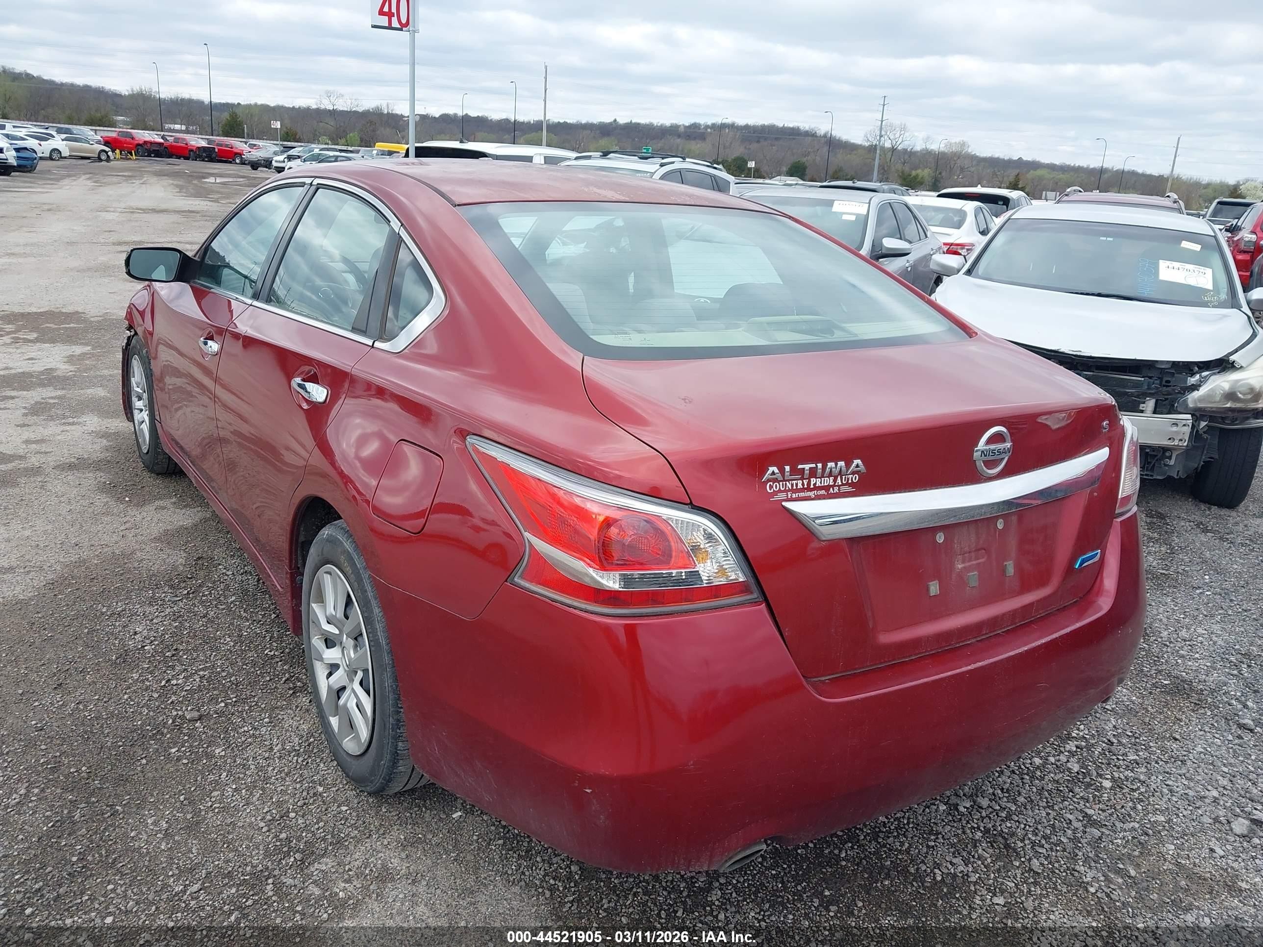 2014 Nissan Altima 2.5 S Maroon vin: 1N4AL3AP3EC317257