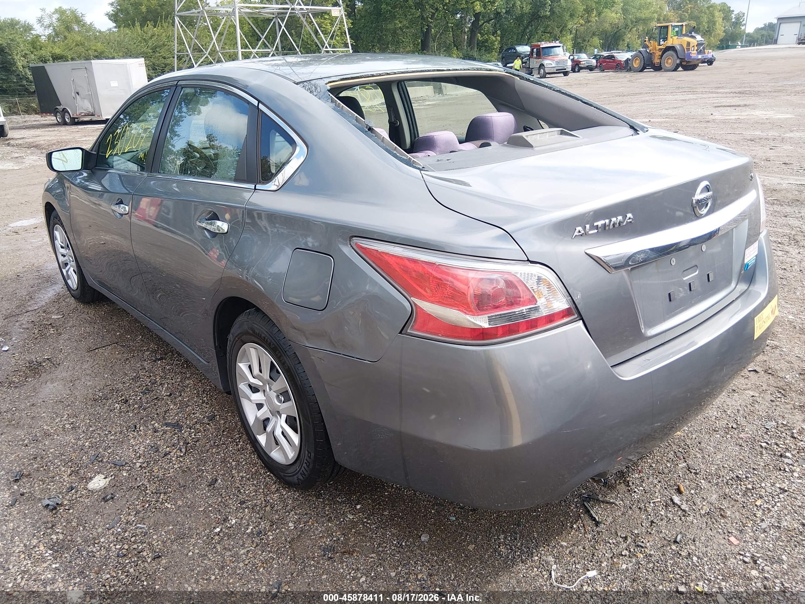 2014 Nissan Altima 2.5/2.5 S/2.5 Sl/2.5 Sv Gray vin: 1N4AL3AP3EC424096