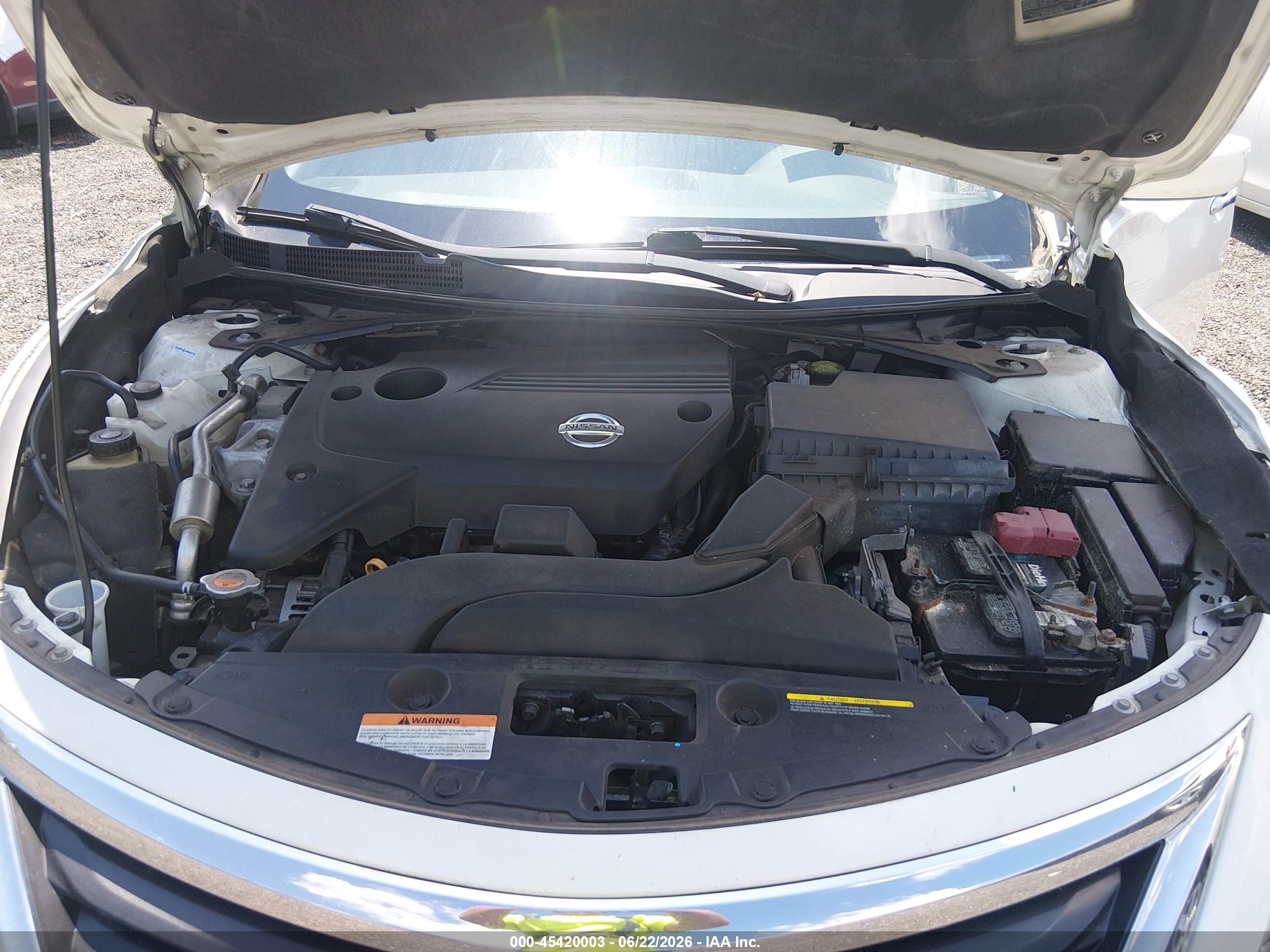 2014 Nissan Altima 2.5 S White vin: 1N4AL3AP3EC428682