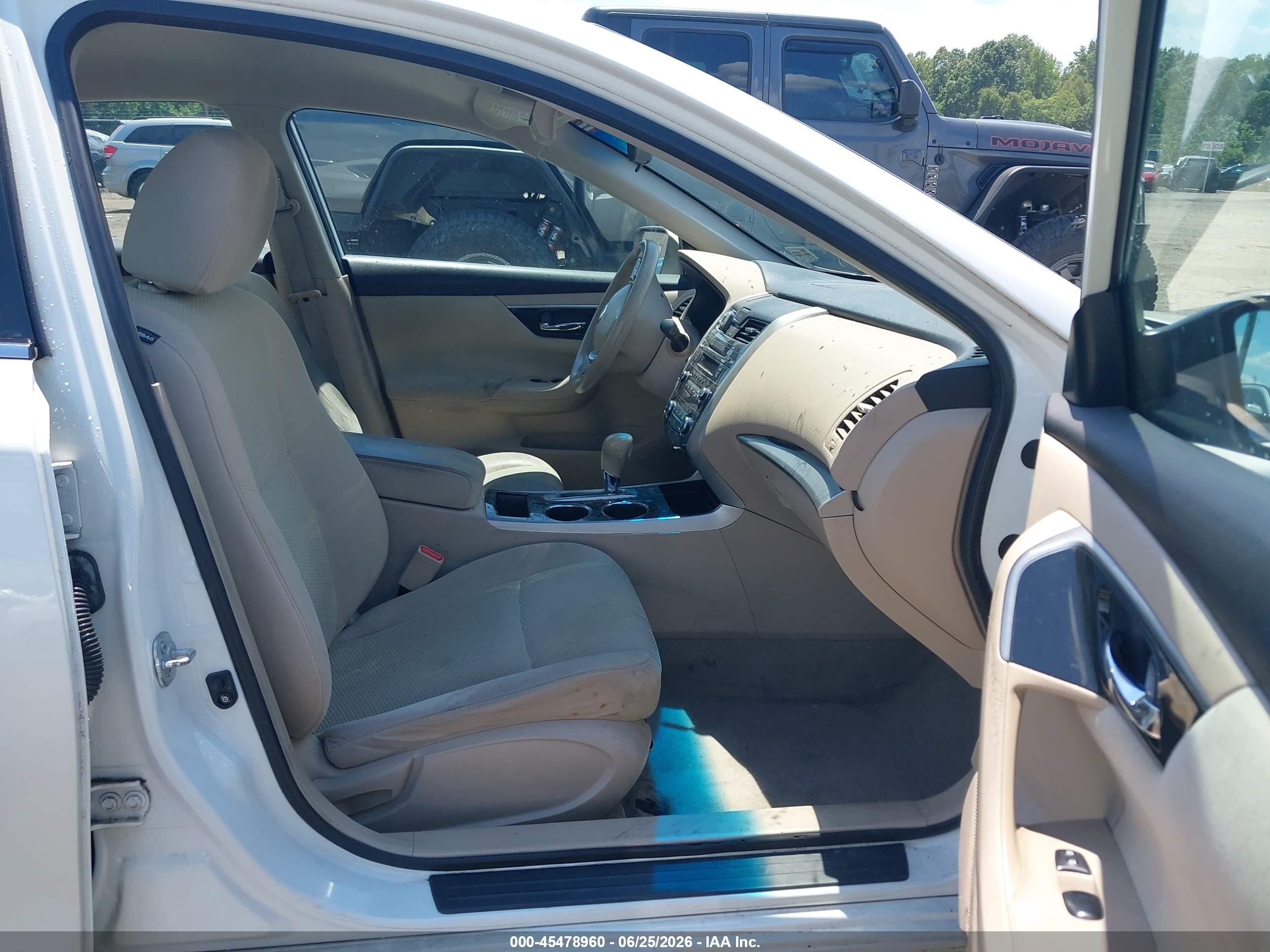 2014 Nissan Altima 2.5 White vin: 1N4AL3AP3EC903893
