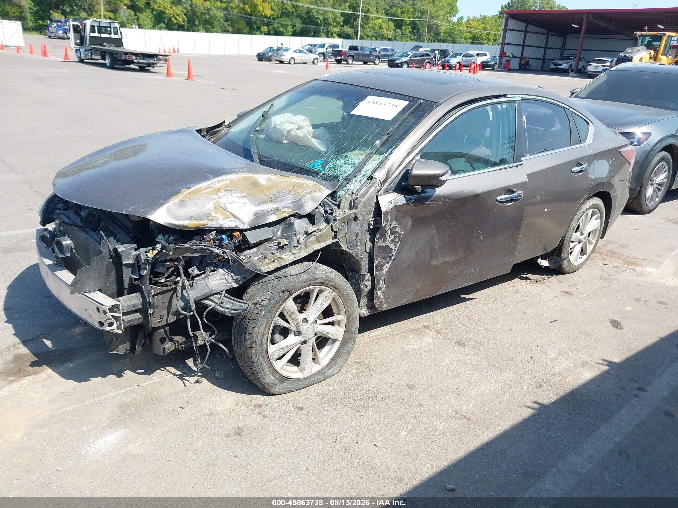 2014 Nissan Altima 2.5 Sl Коричневый vin: 1N4AL3AP3EN238692