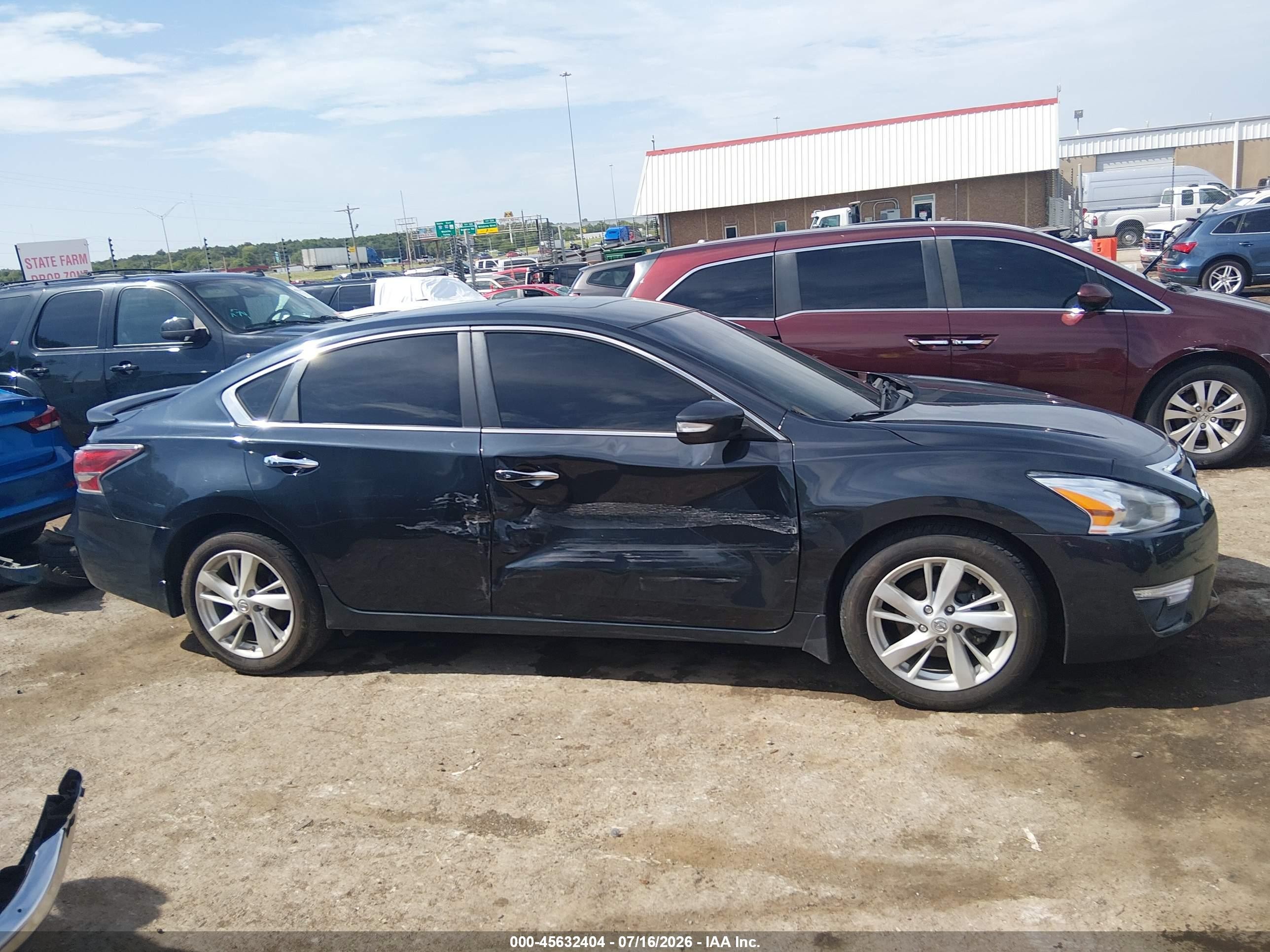 2014 Nissan Altima 2.5 Sl Black vin: 1N4AL3AP3EN245075