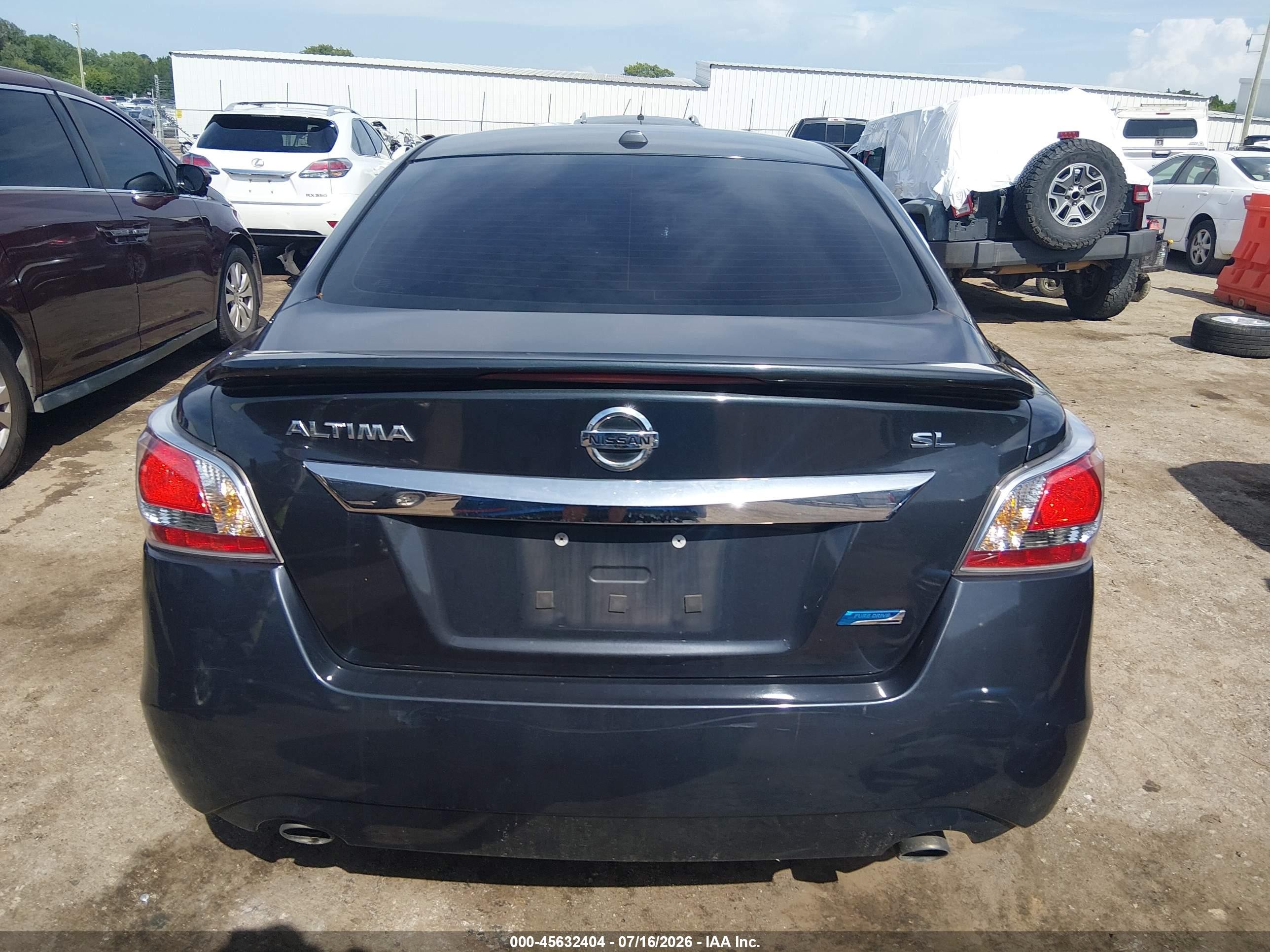 2014 Nissan Altima 2.5 Sl Black vin: 1N4AL3AP3EN245075