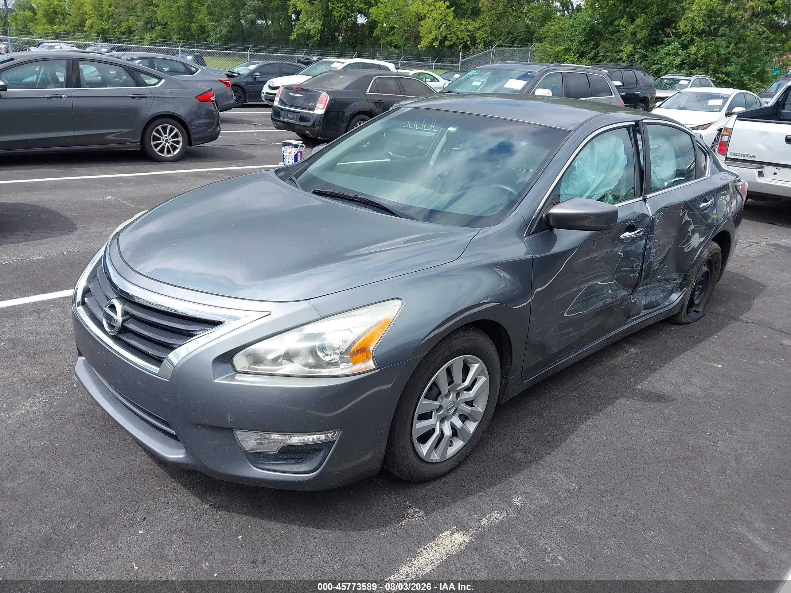 2014 Nissan Altima 2.5 S Серый vin: 1N4AL3AP3EN343717