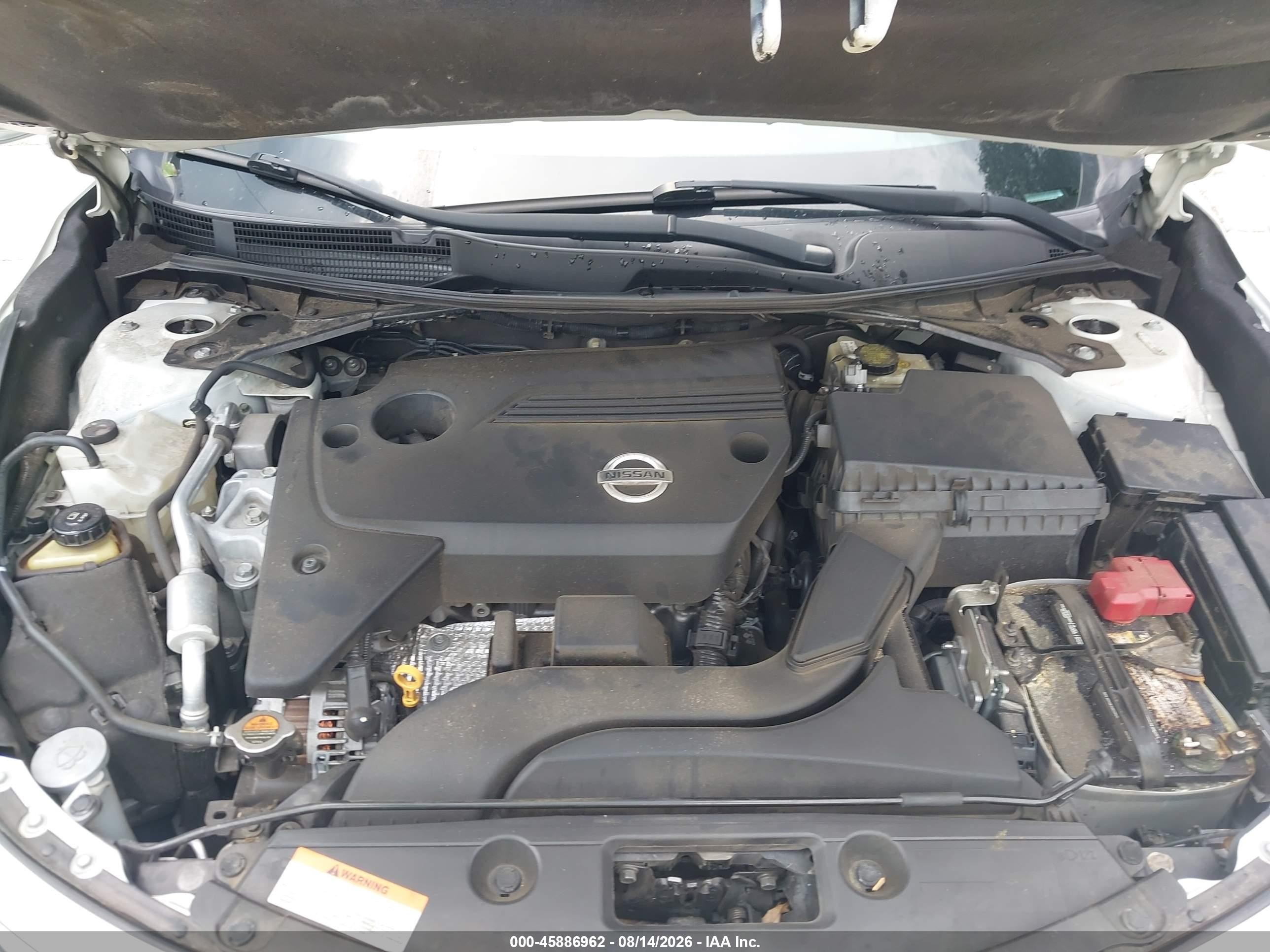 2014 Nissan Altima 2.5 S White vin: 1N4AL3AP3EN369475