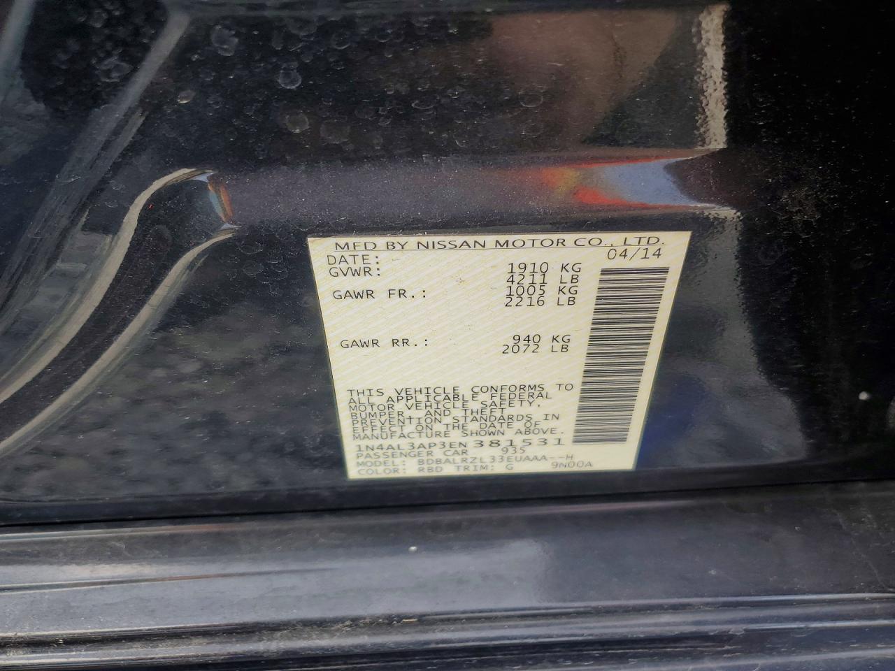 2014 Nissan Altima 2.5 S Gray vin: 1N4AL3AP3EN381531