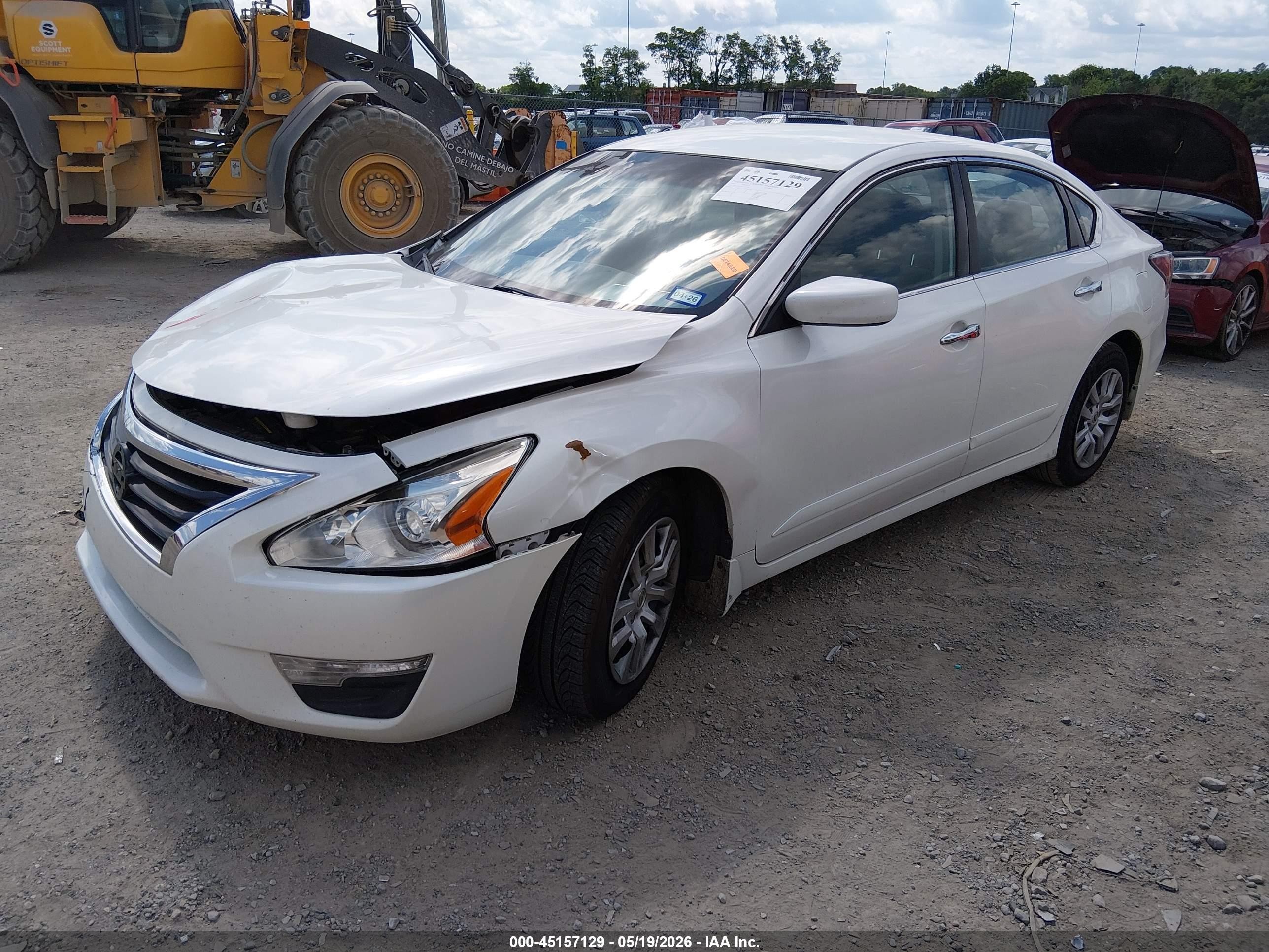 2015 Nissan Altima 2.5 S White vin: 1N4AL3AP3FC127119