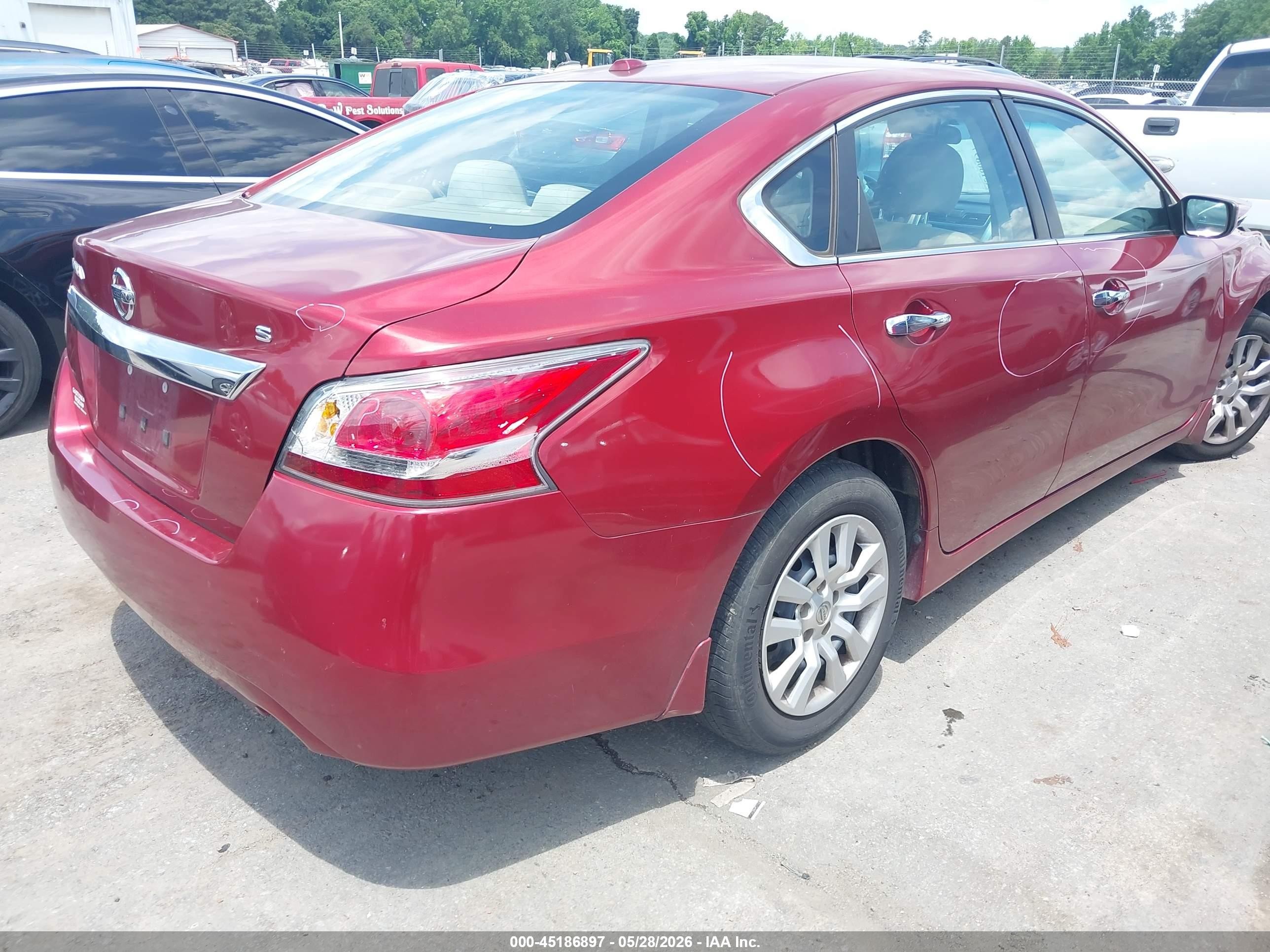 2015 Nissan Altima 2.5 S Red vin: 1N4AL3AP3FC201509