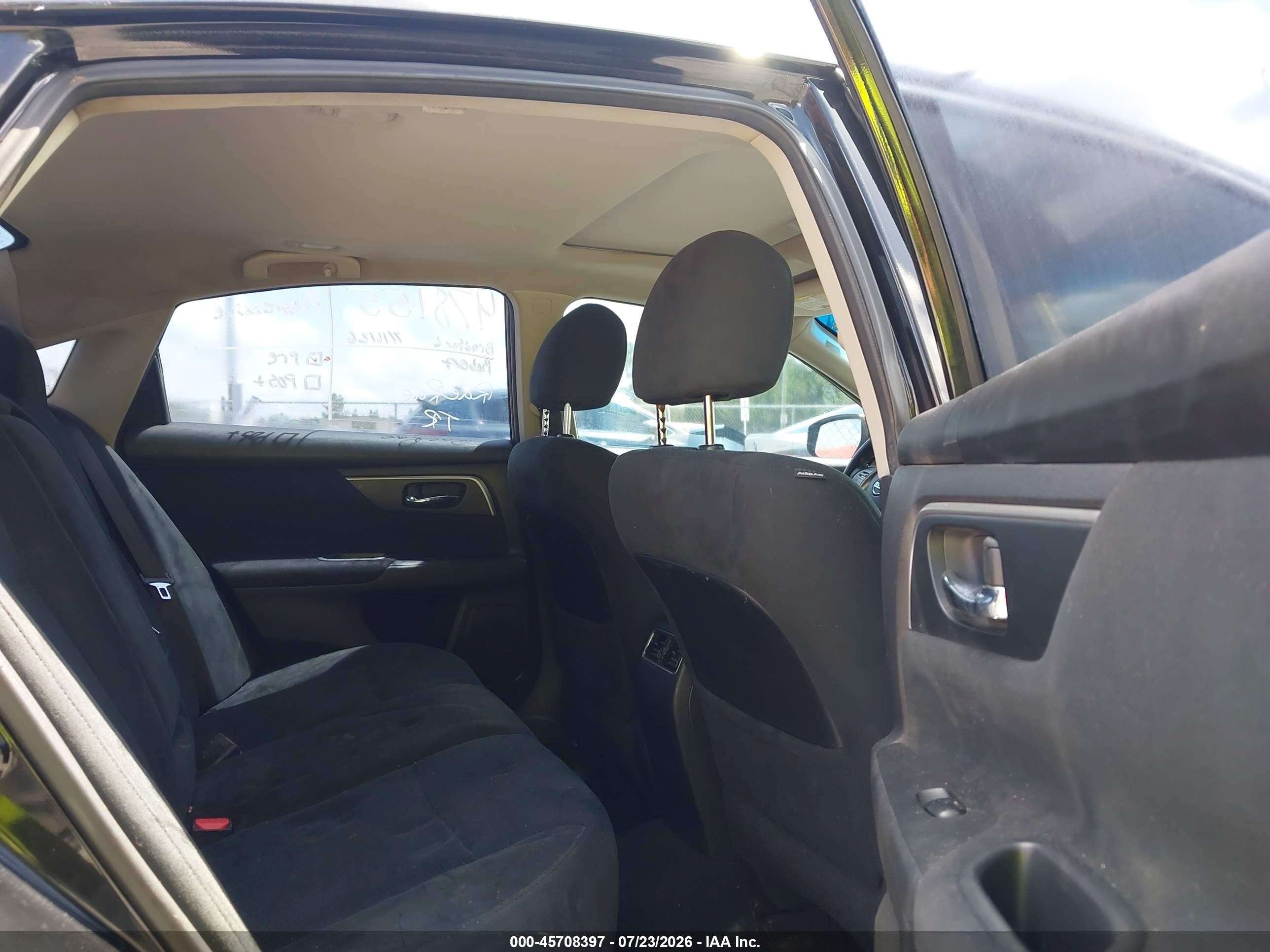 2015 Nissan Altima 2.5 Sv Black vin: 1N4AL3AP3FC237913