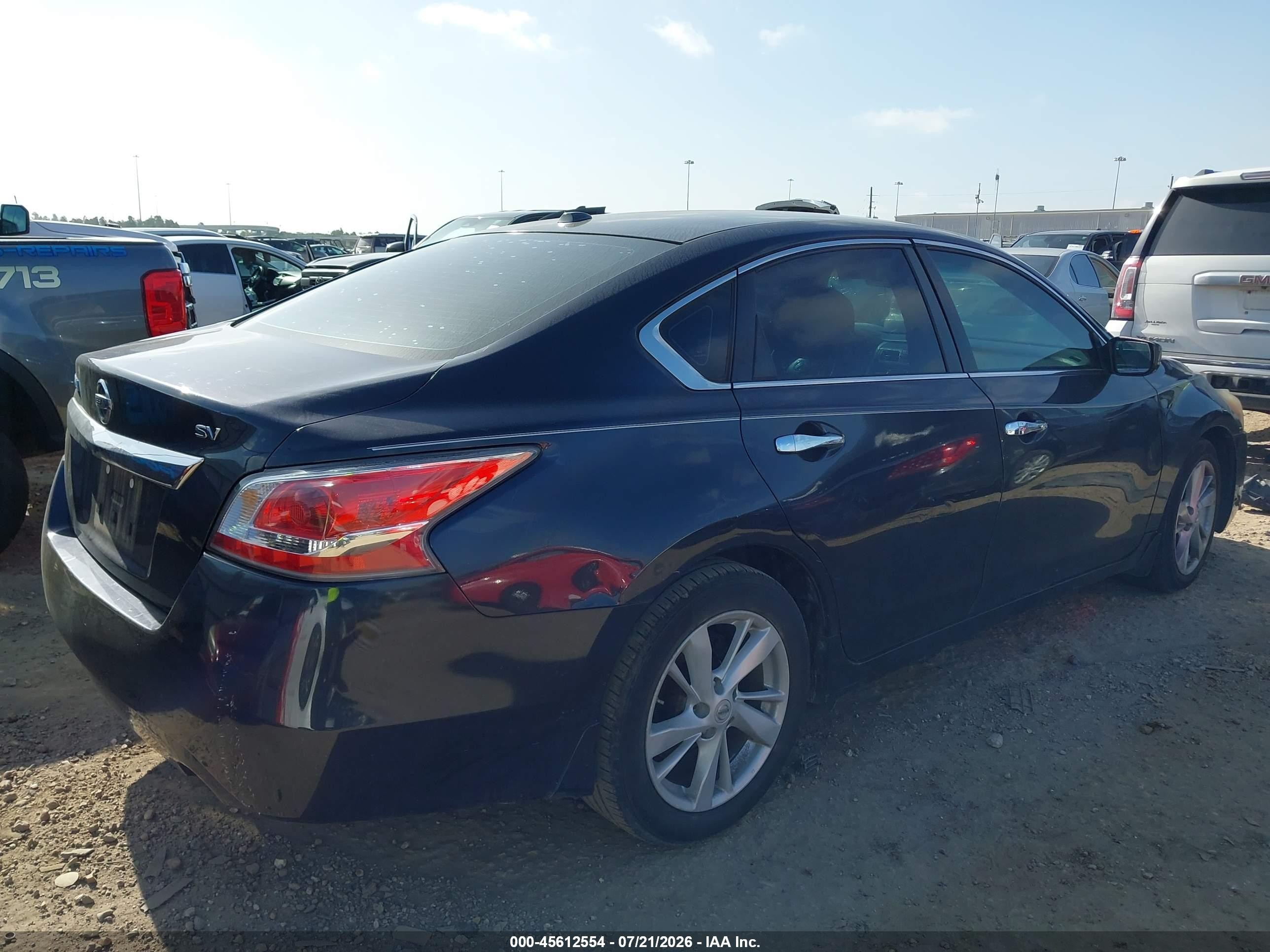 2015 Nissan Altima 2.5 Sv Blue vin: 1N4AL3AP3FC244120