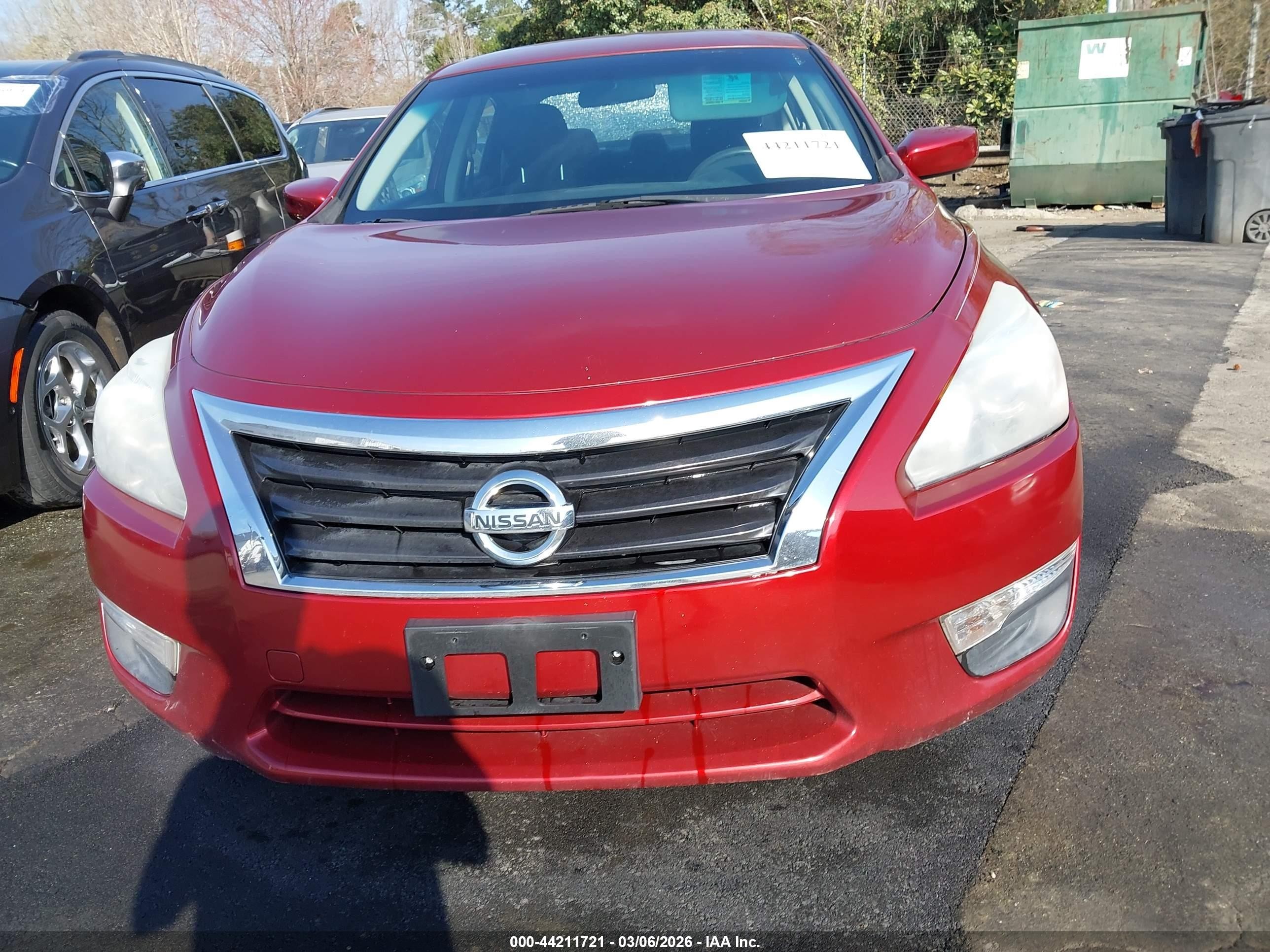 2015 Nissan Altima 2.5/2.5 S/2.5 Sl/2.5 Sv Burgundy vin: 1N4AL3AP3FC253545