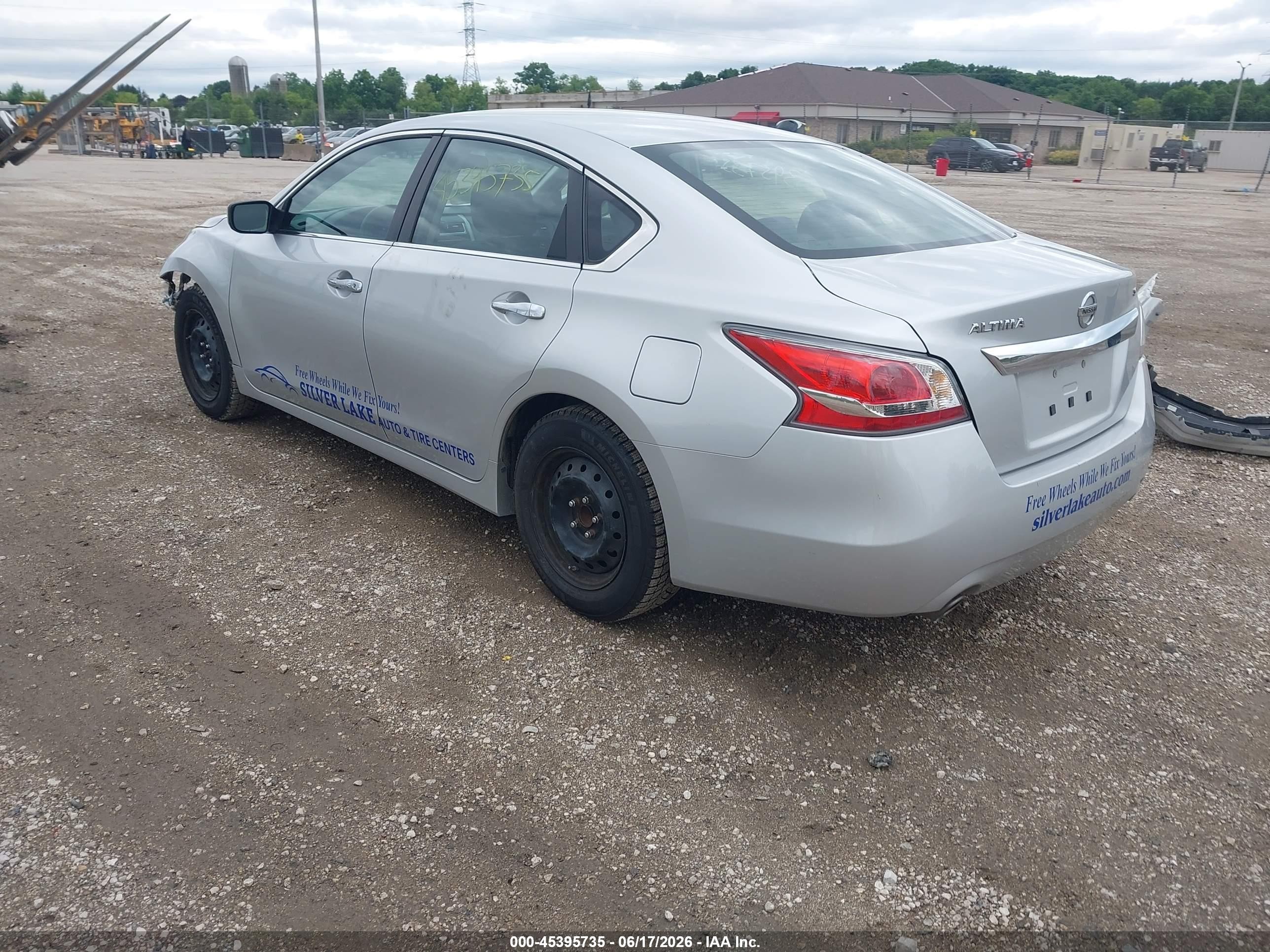 2015 Nissan Altima 2.5/2.5 S/2.5 Sl/2.5 Sv Silver vin: 1N4AL3AP3FC260897