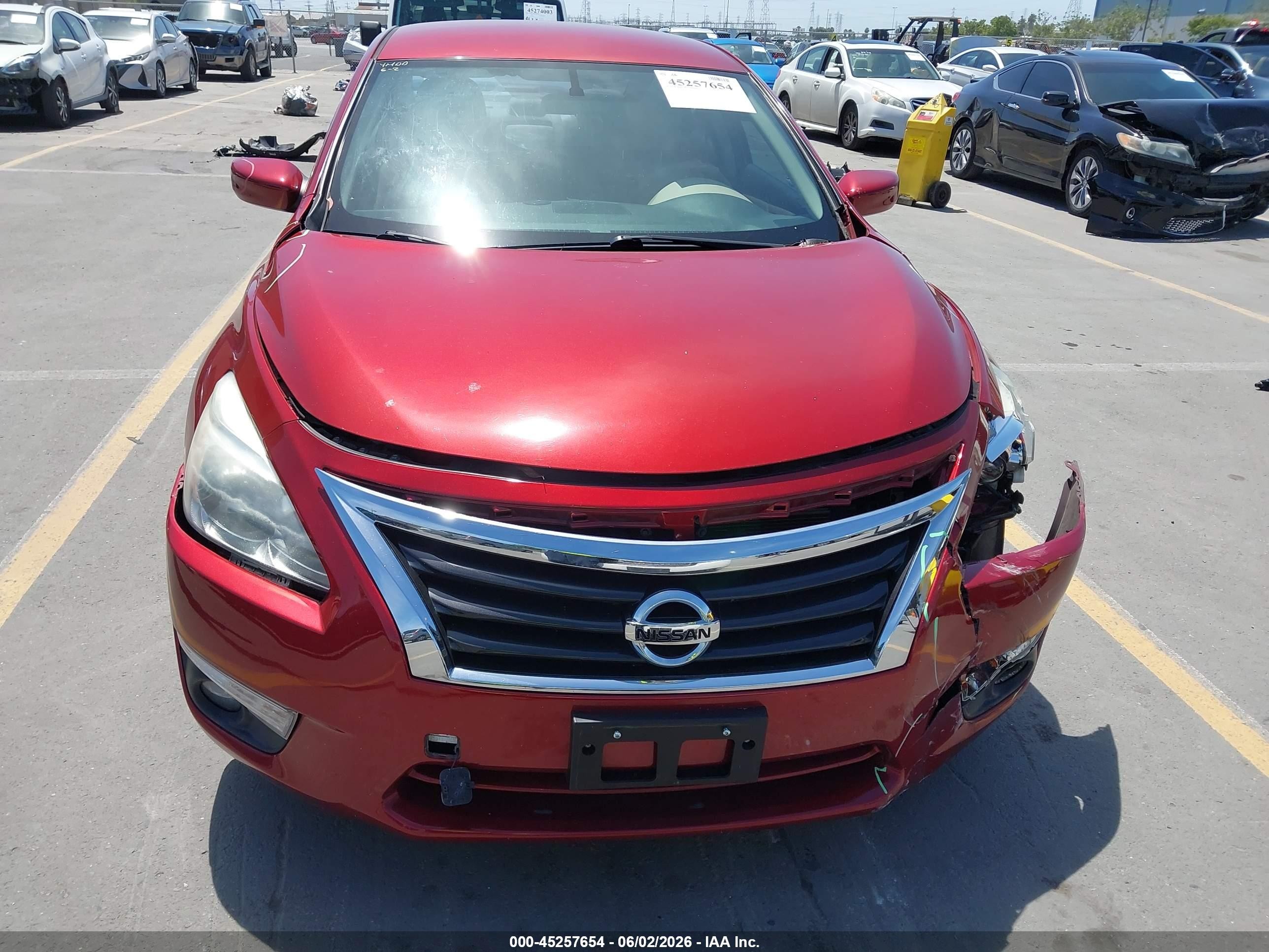 2015 Nissan Altima 2.5 Sv Red vin: 1N4AL3AP3FC277294