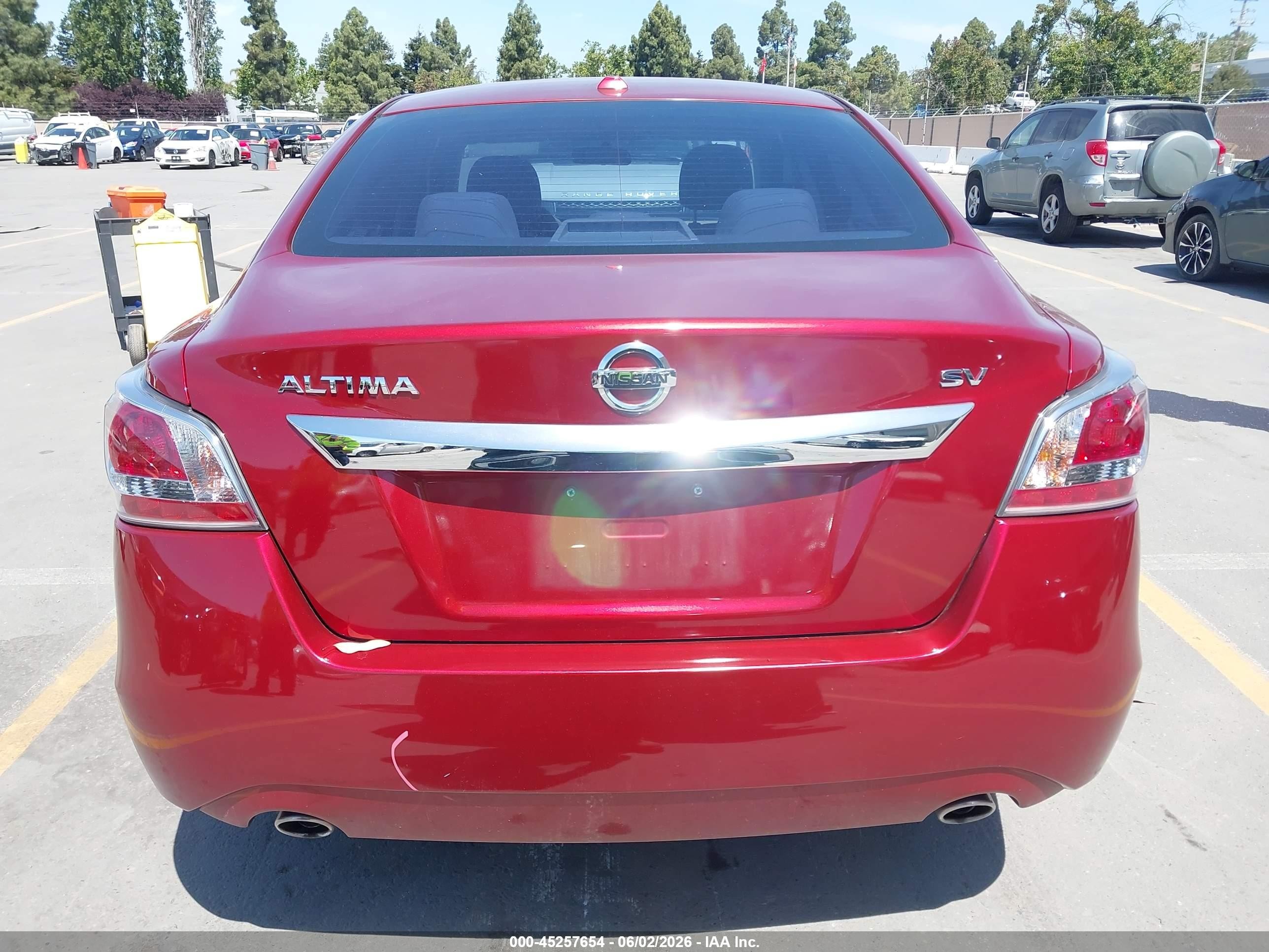2015 Nissan Altima 2.5 Sv Red vin: 1N4AL3AP3FC277294