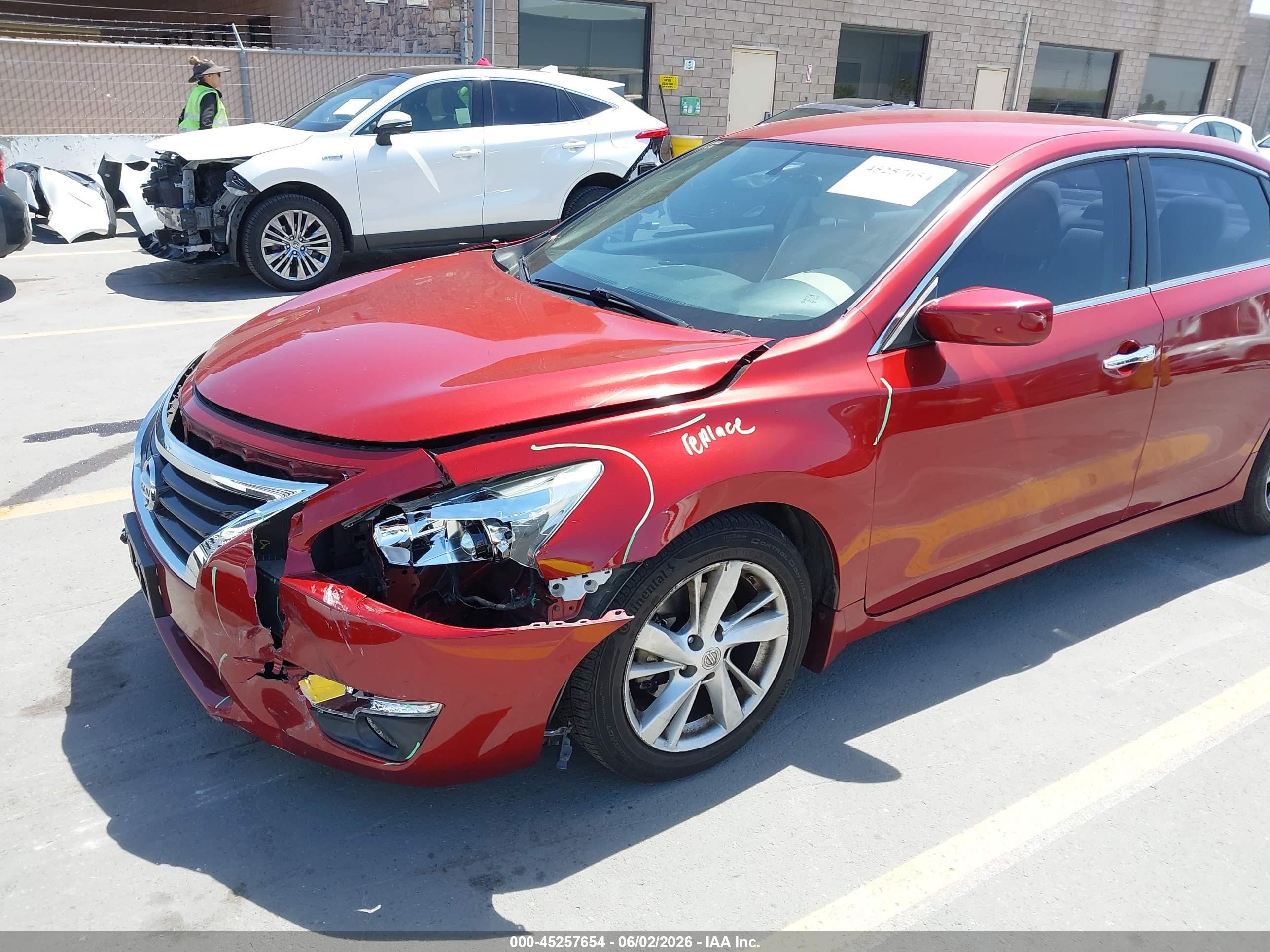 2015 Nissan Altima 2.5 Sv Red vin: 1N4AL3AP3FC277294