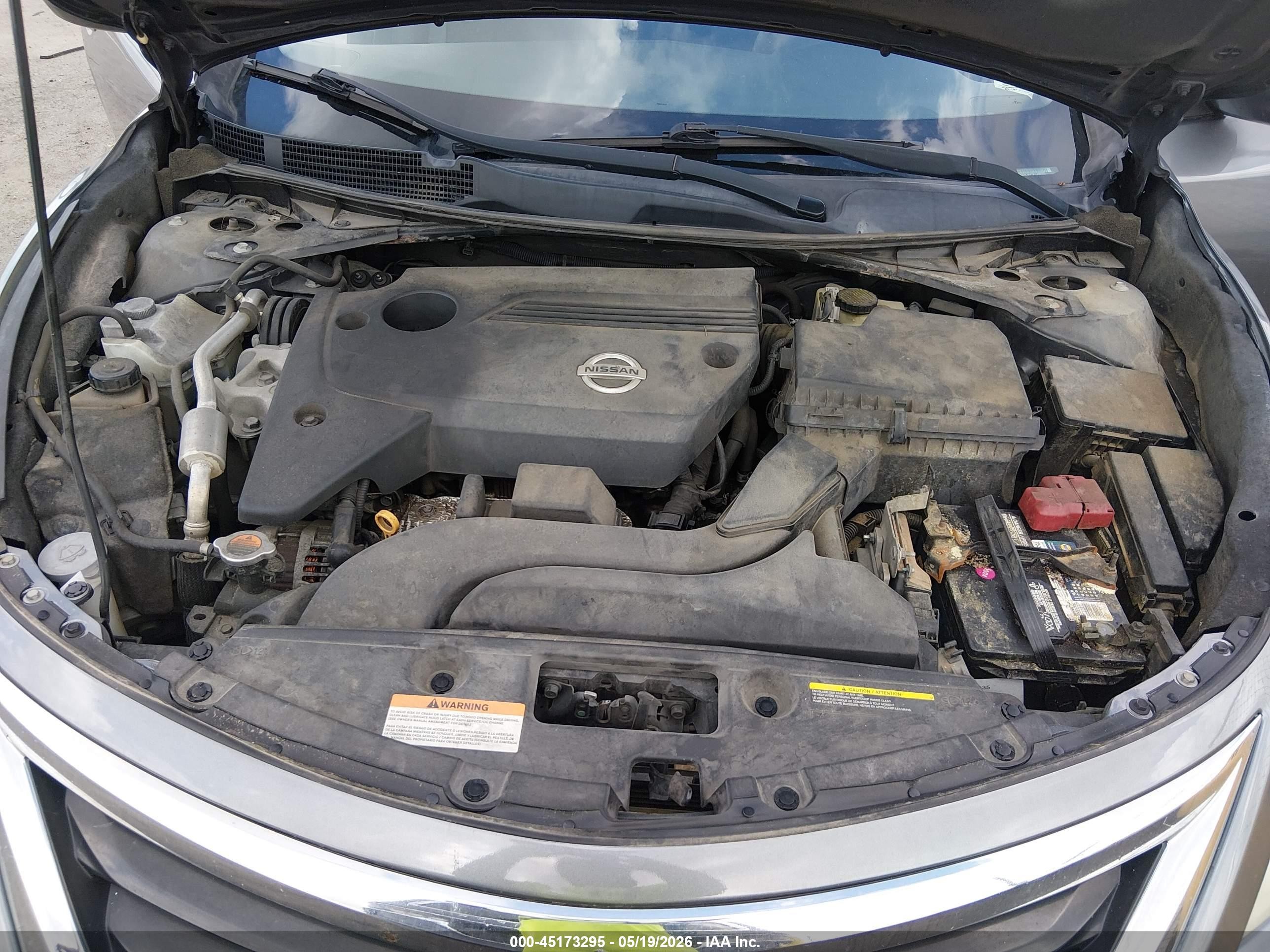 2015 Nissan Altima 2.5/2.5 S/2.5 Sl/2.5 Sv Gray vin: 1N4AL3AP3FC286500