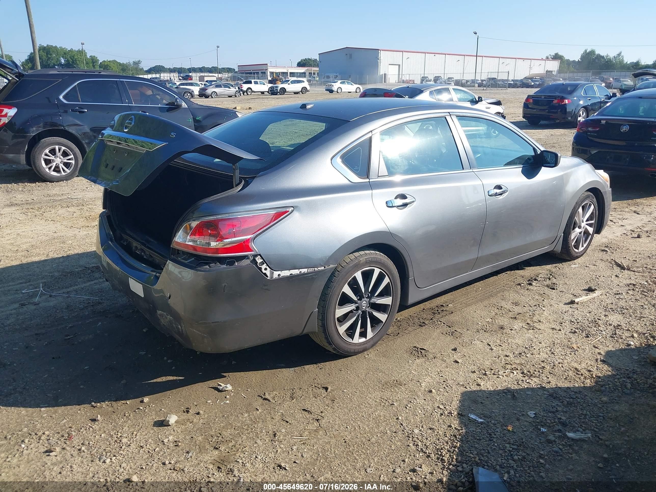 2015 Nissan Altima 2.5 S Gray vin: 1N4AL3AP3FC415626
