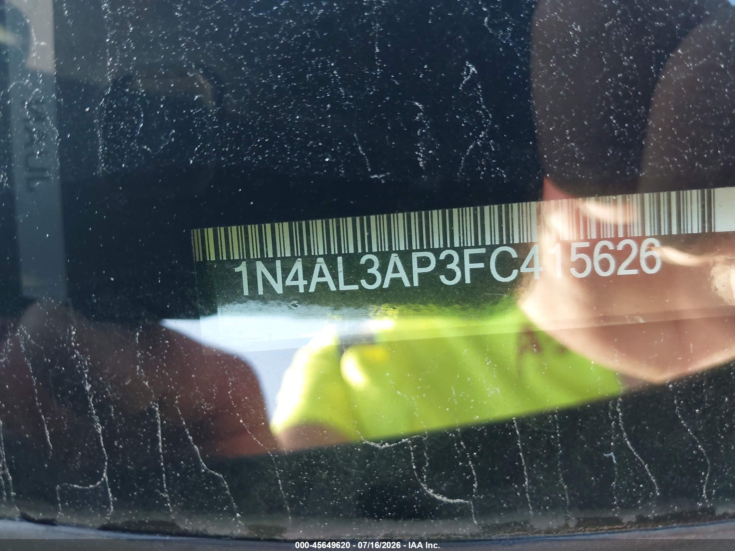 2015 Nissan Altima 2.5 S Gray vin: 1N4AL3AP3FC415626