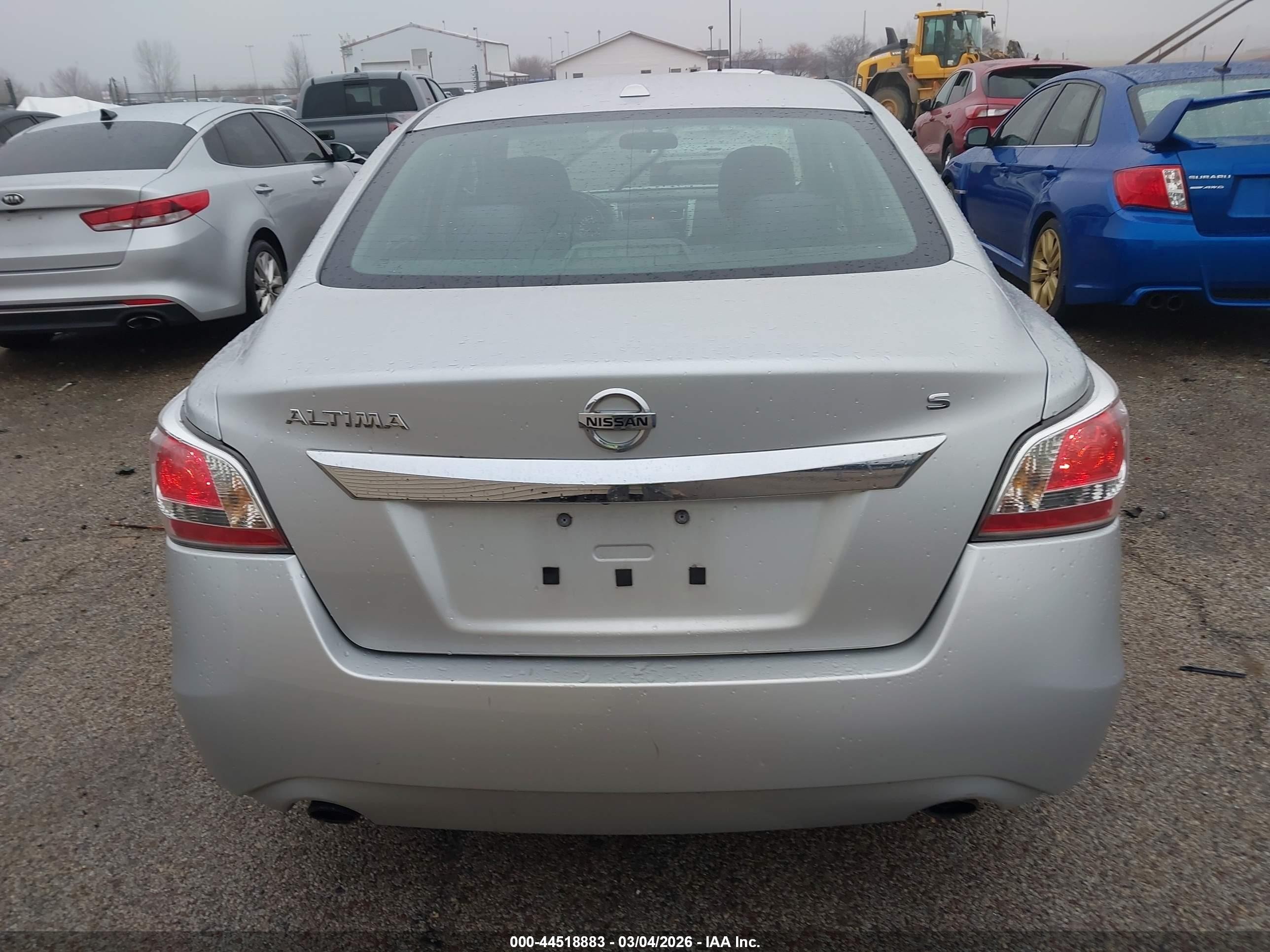 2015 Nissan Altima 2.5/2.5 S/2.5 Sl/2.5 Sv Silver vin: 1N4AL3AP3FC422043