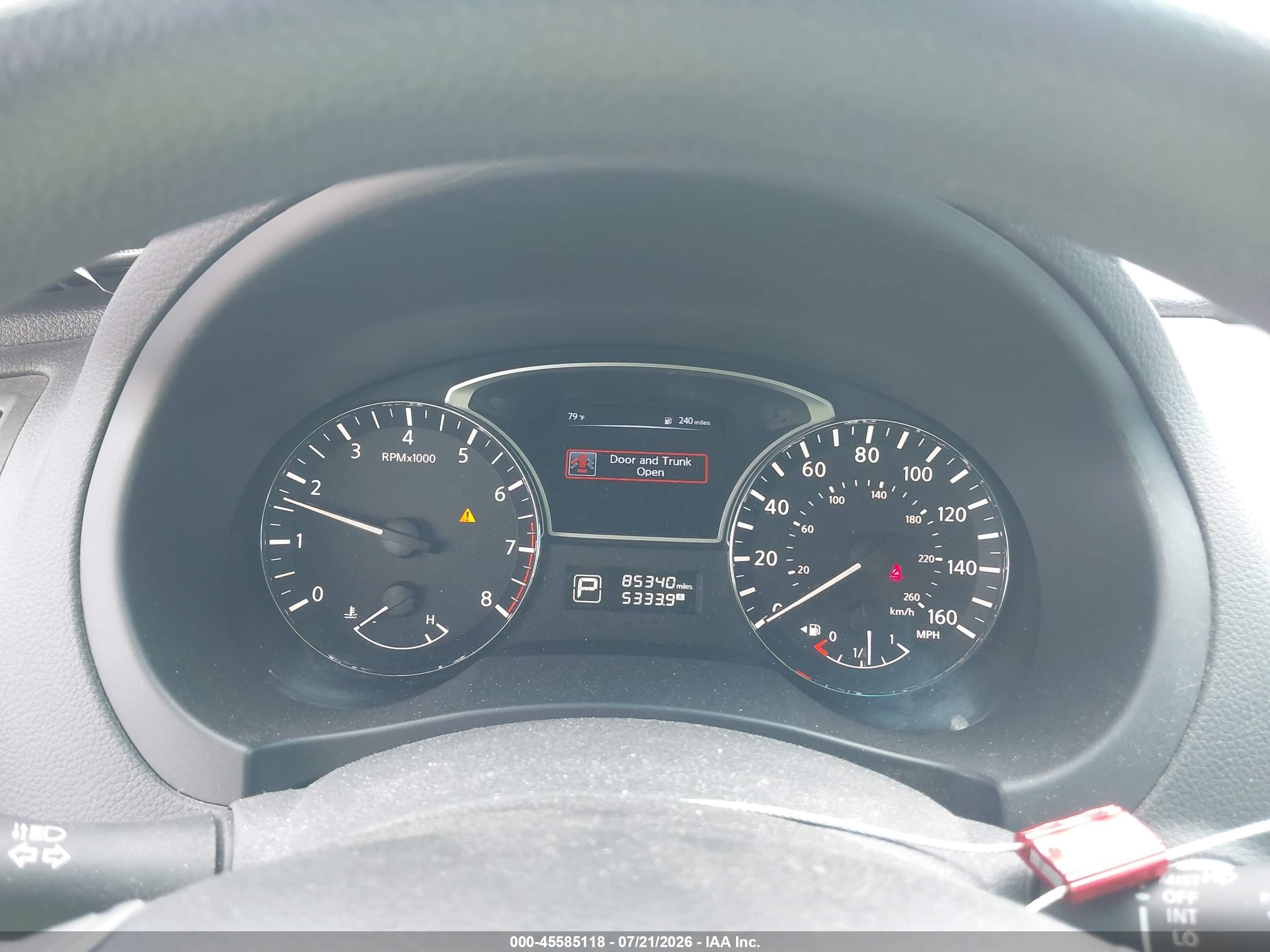 2015 Nissan Altima 2.5 White vin: 1N4AL3AP3FC433365