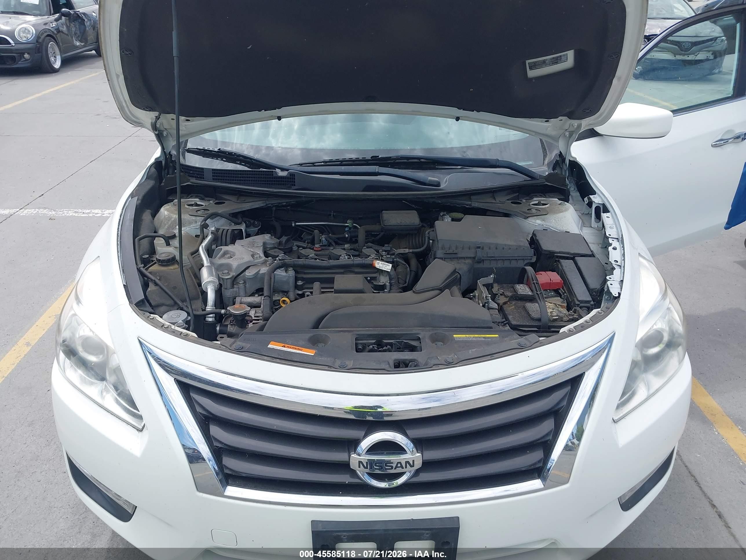 2015 Nissan Altima 2.5 White vin: 1N4AL3AP3FC433365