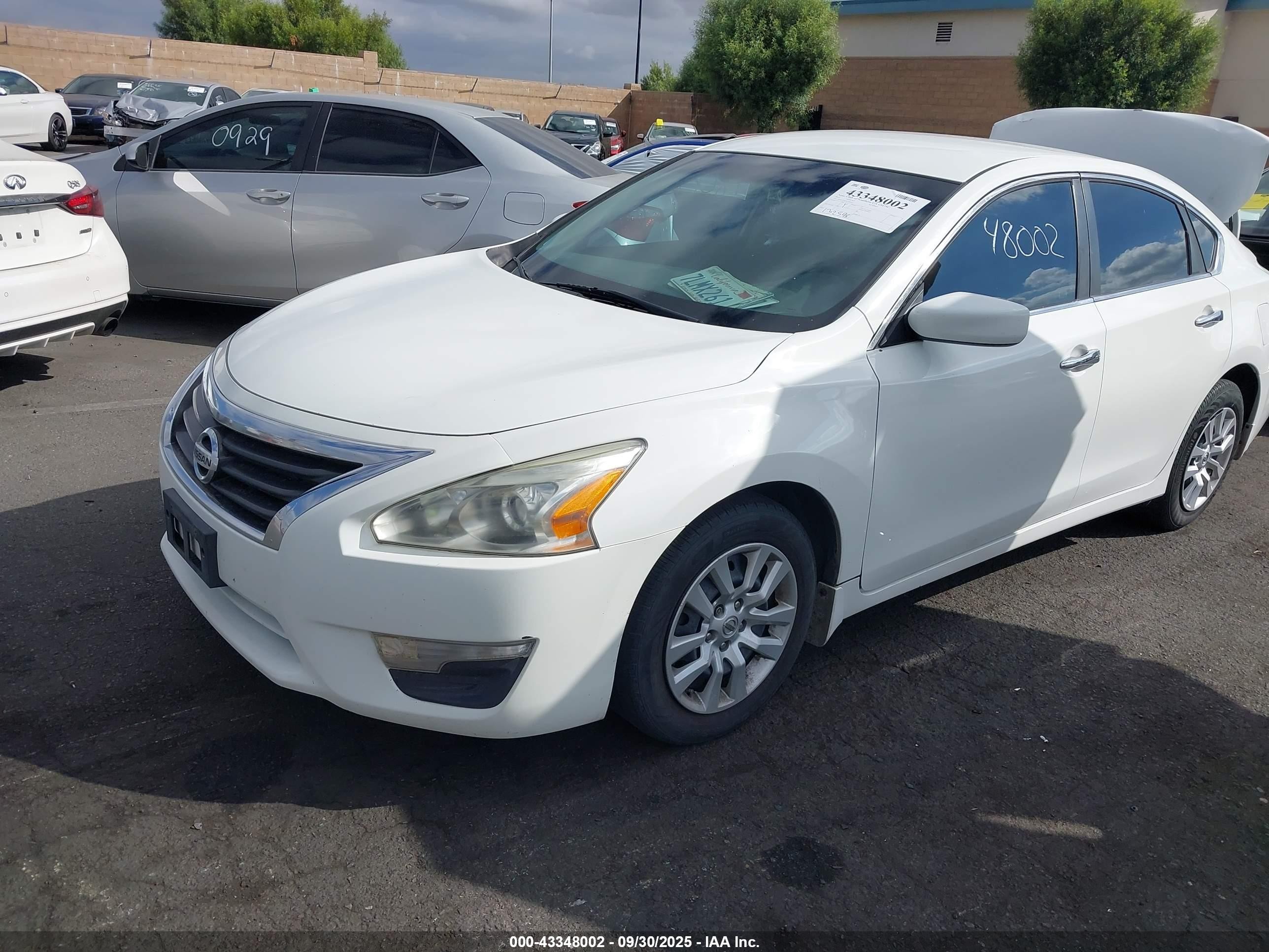 2015 Nissan Altima 2.5 S White vin: 1N4AL3AP3FC436217
