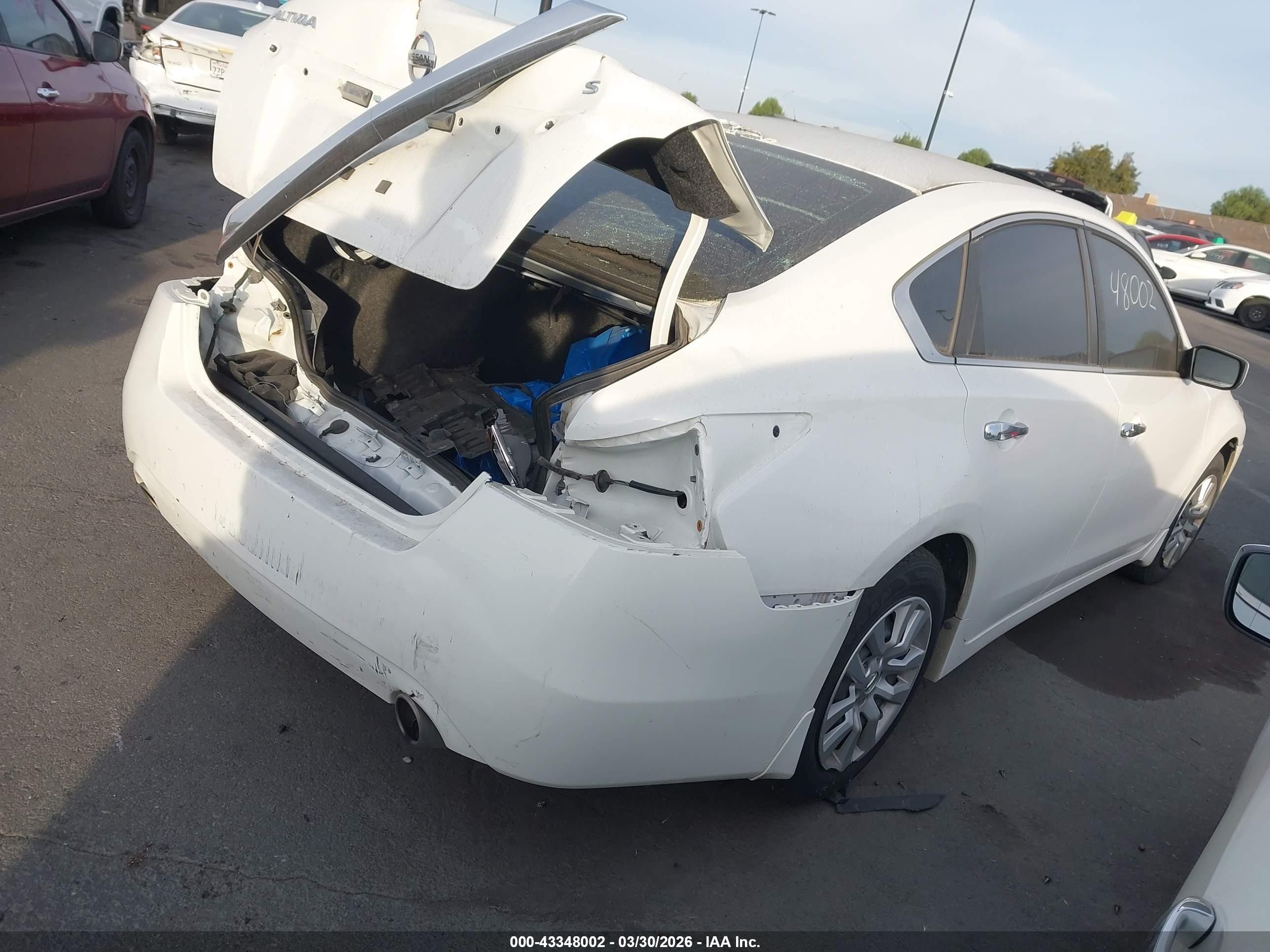 2015 Nissan Altima 2.5 S White vin: 1N4AL3AP3FC436217