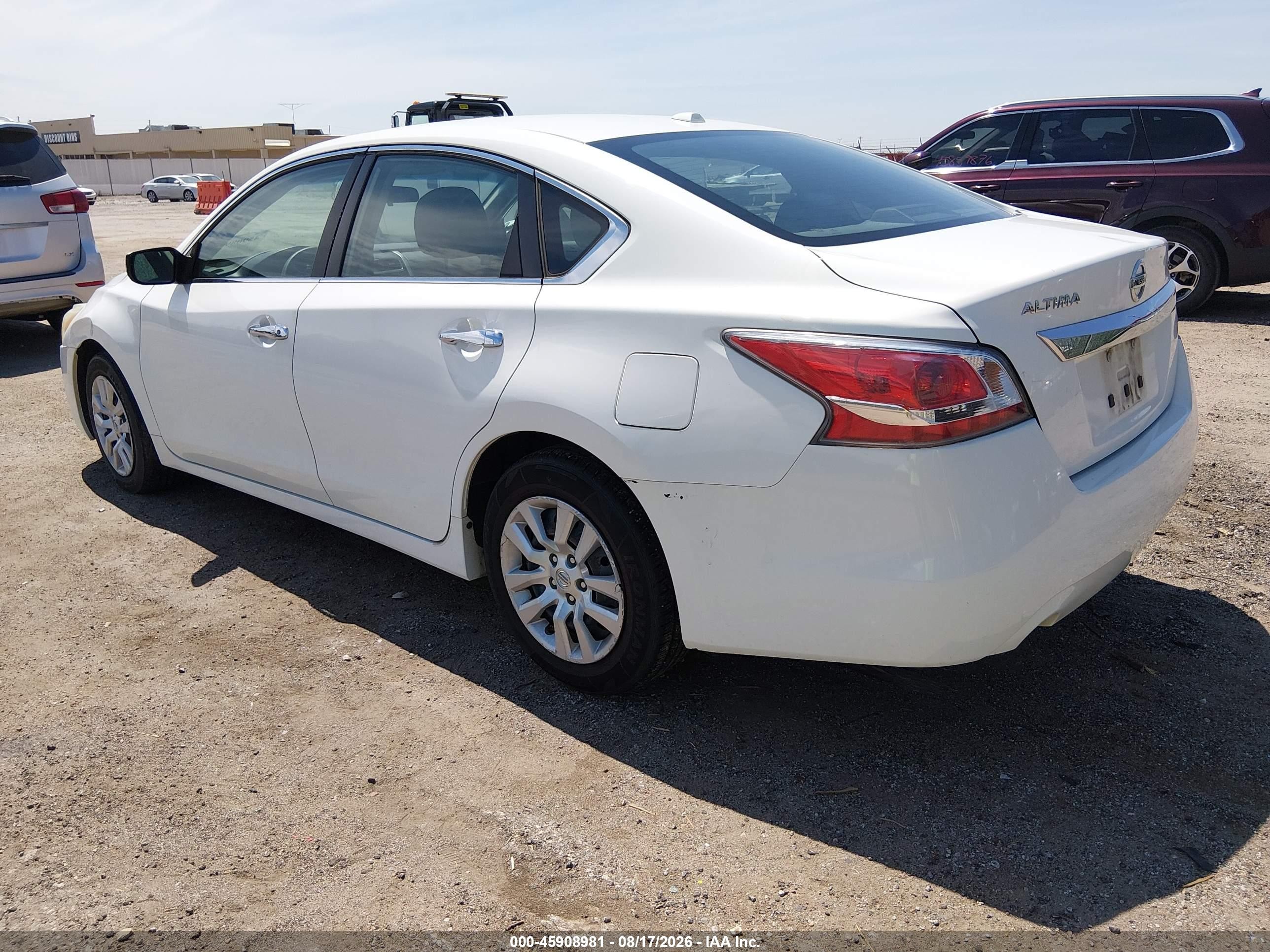 2015 Nissan Altima 2.5/2.5 S/2.5 Sl/2.5 Sv Белый vin: 1N4AL3AP3FC439067