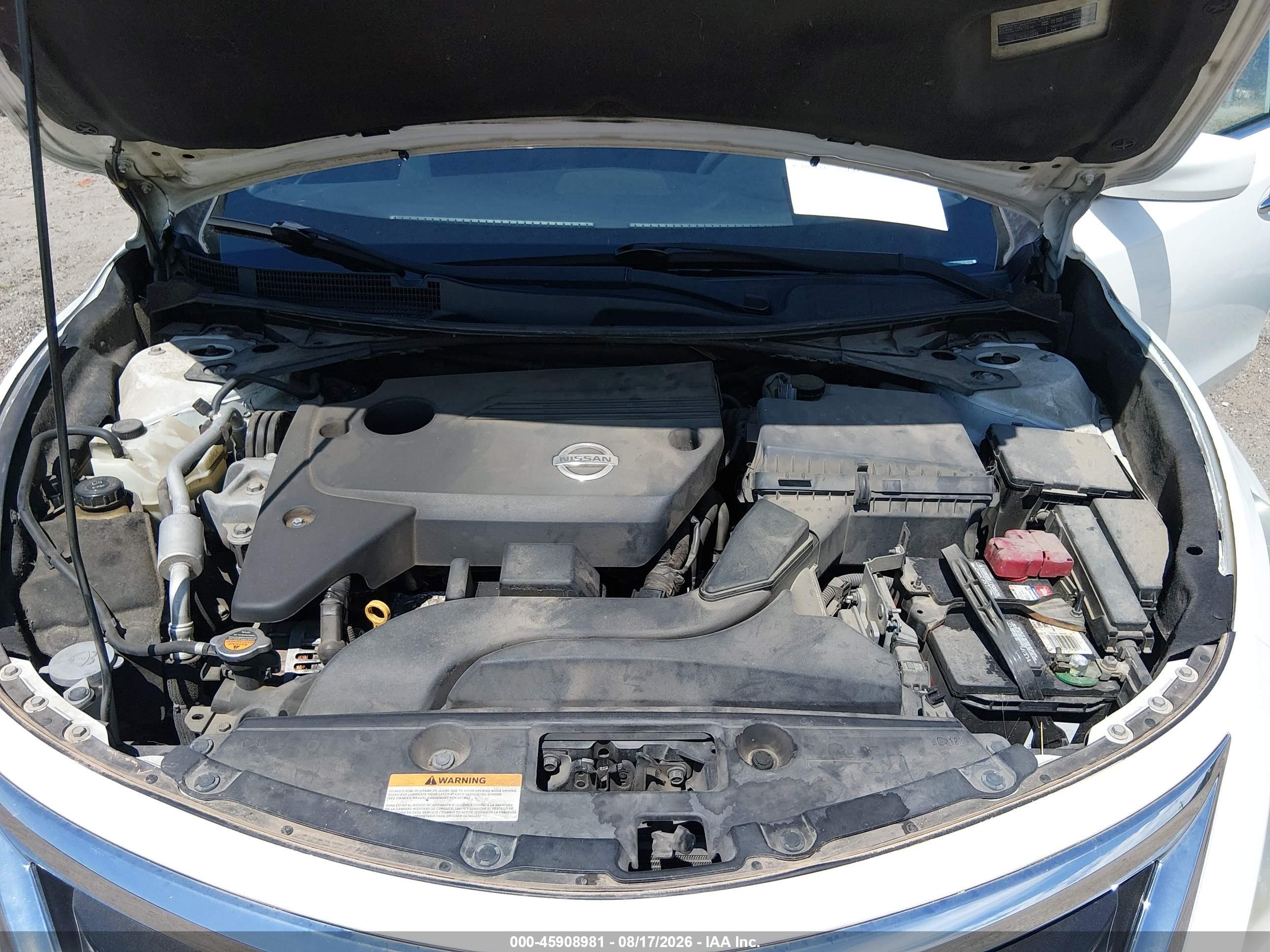 2015 Nissan Altima 2.5/2.5 S/2.5 Sl/2.5 Sv Белый vin: 1N4AL3AP3FC439067
