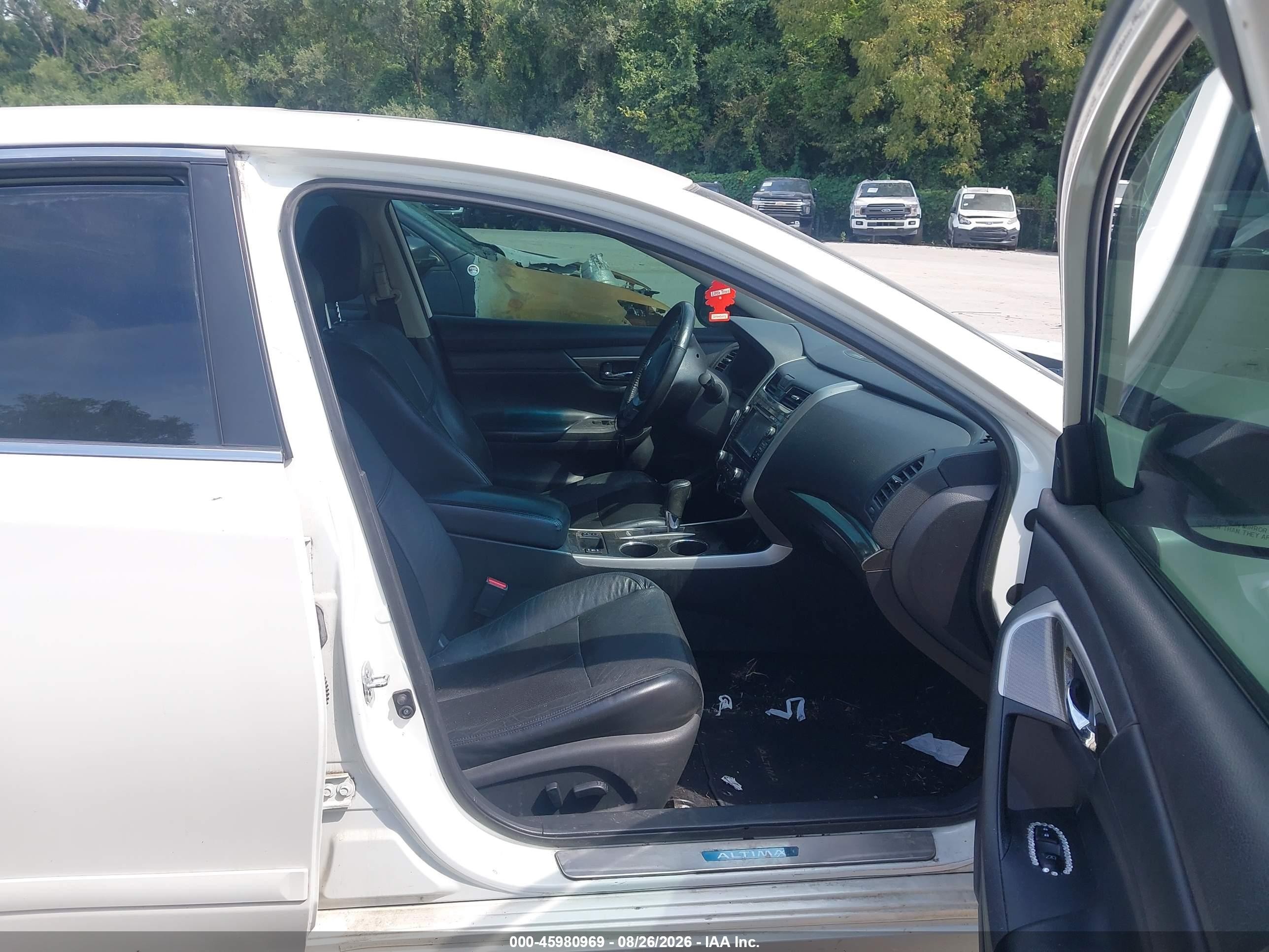 2015 Nissan Altima 2.5 Sl White vin: 1N4AL3AP3FC445810