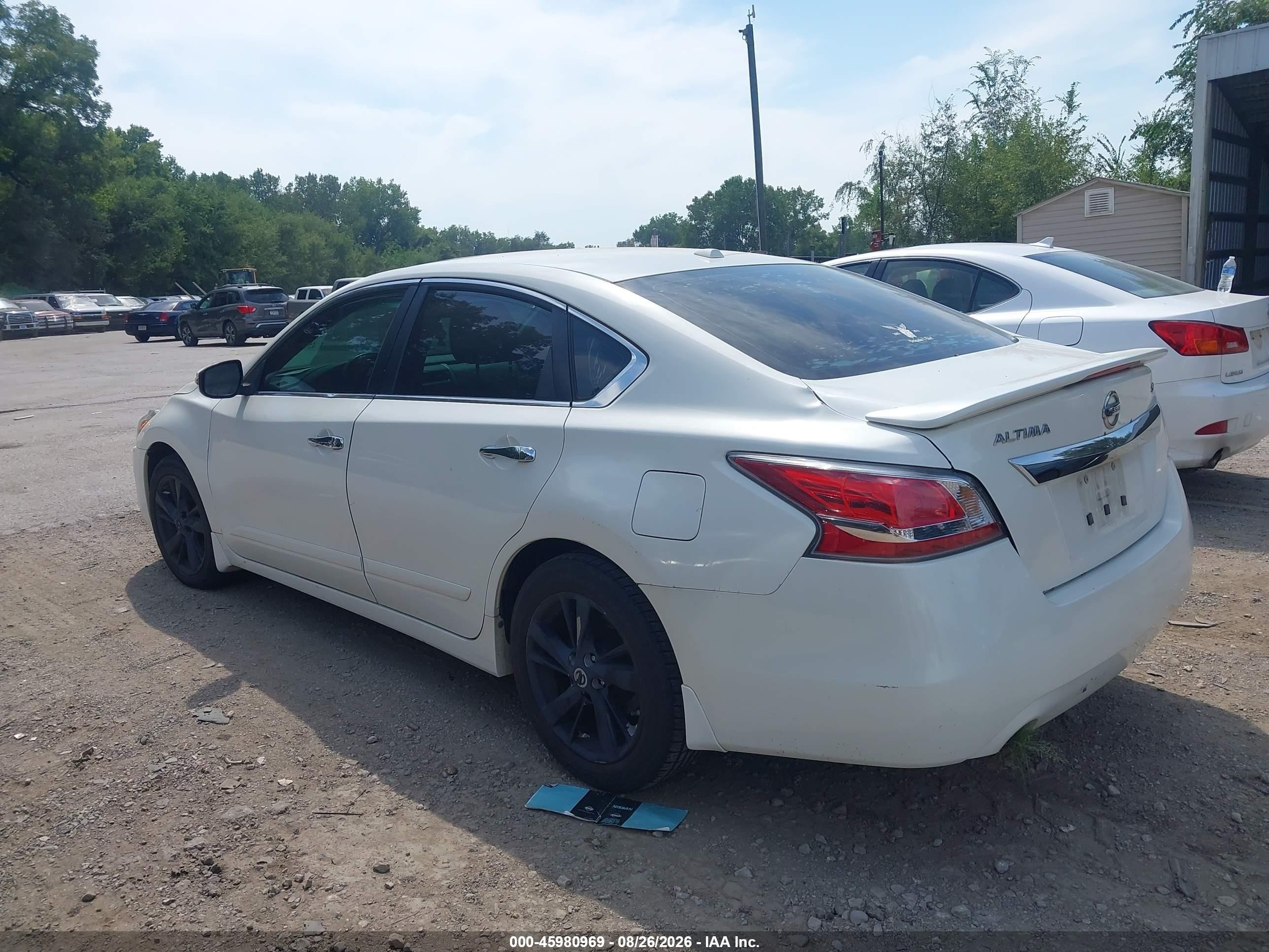 2015 Nissan Altima 2.5 Sl White vin: 1N4AL3AP3FC445810