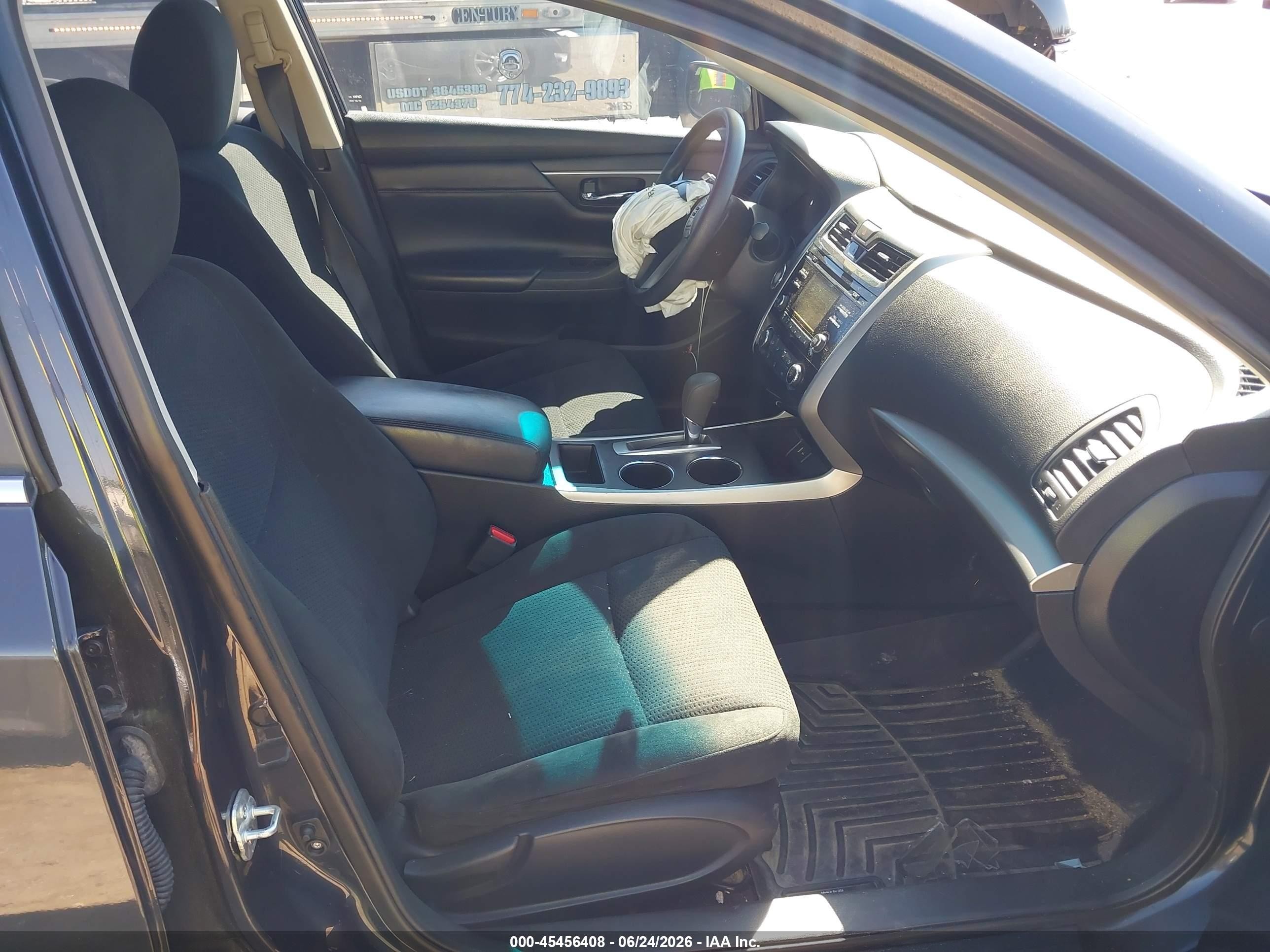 2015 Nissan Altima 2.5 S Black vin: 1N4AL3AP3FC580513