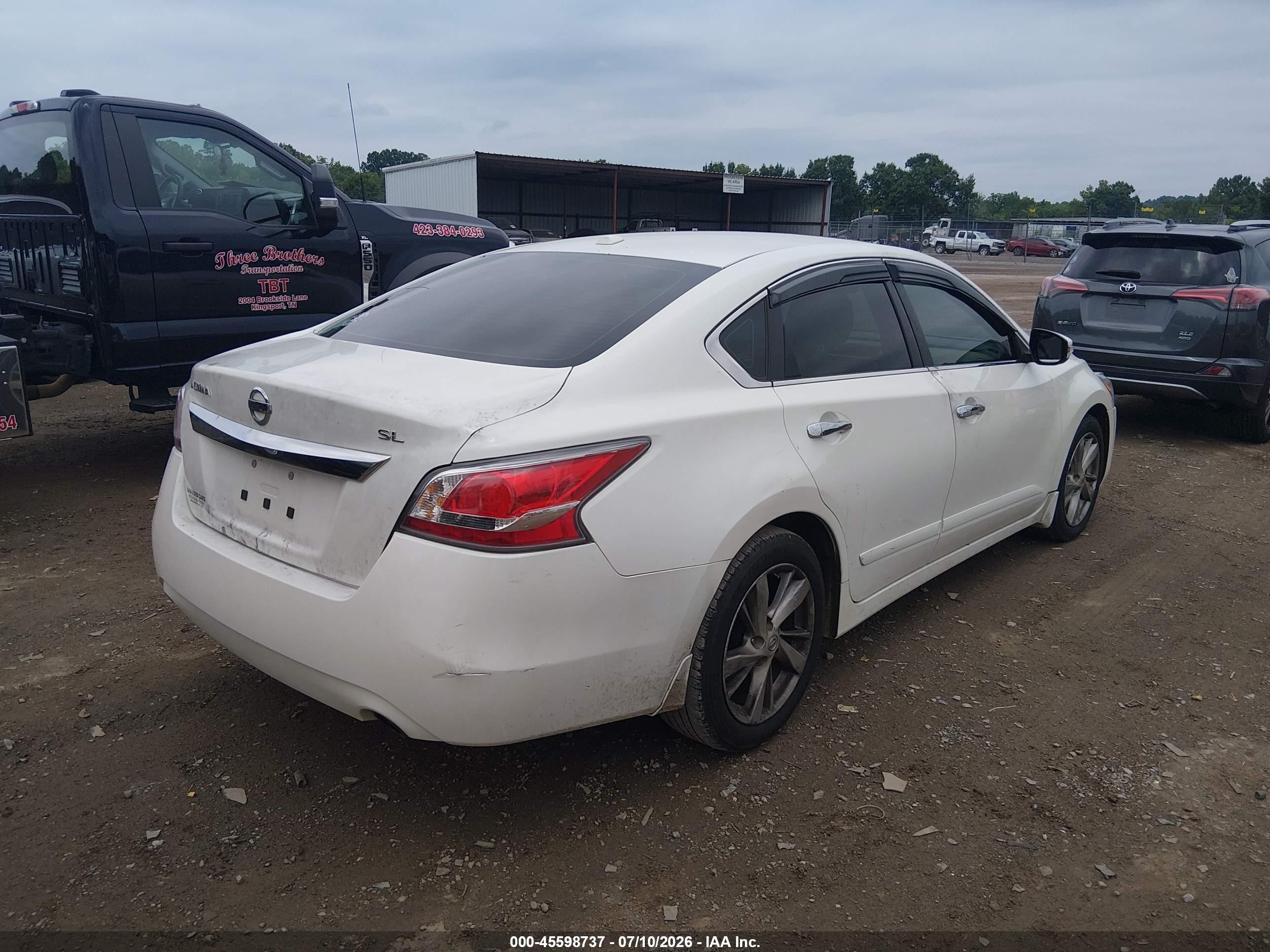 2015 Nissan Altima 2.5 Sl White vin: 1N4AL3AP3FN353844