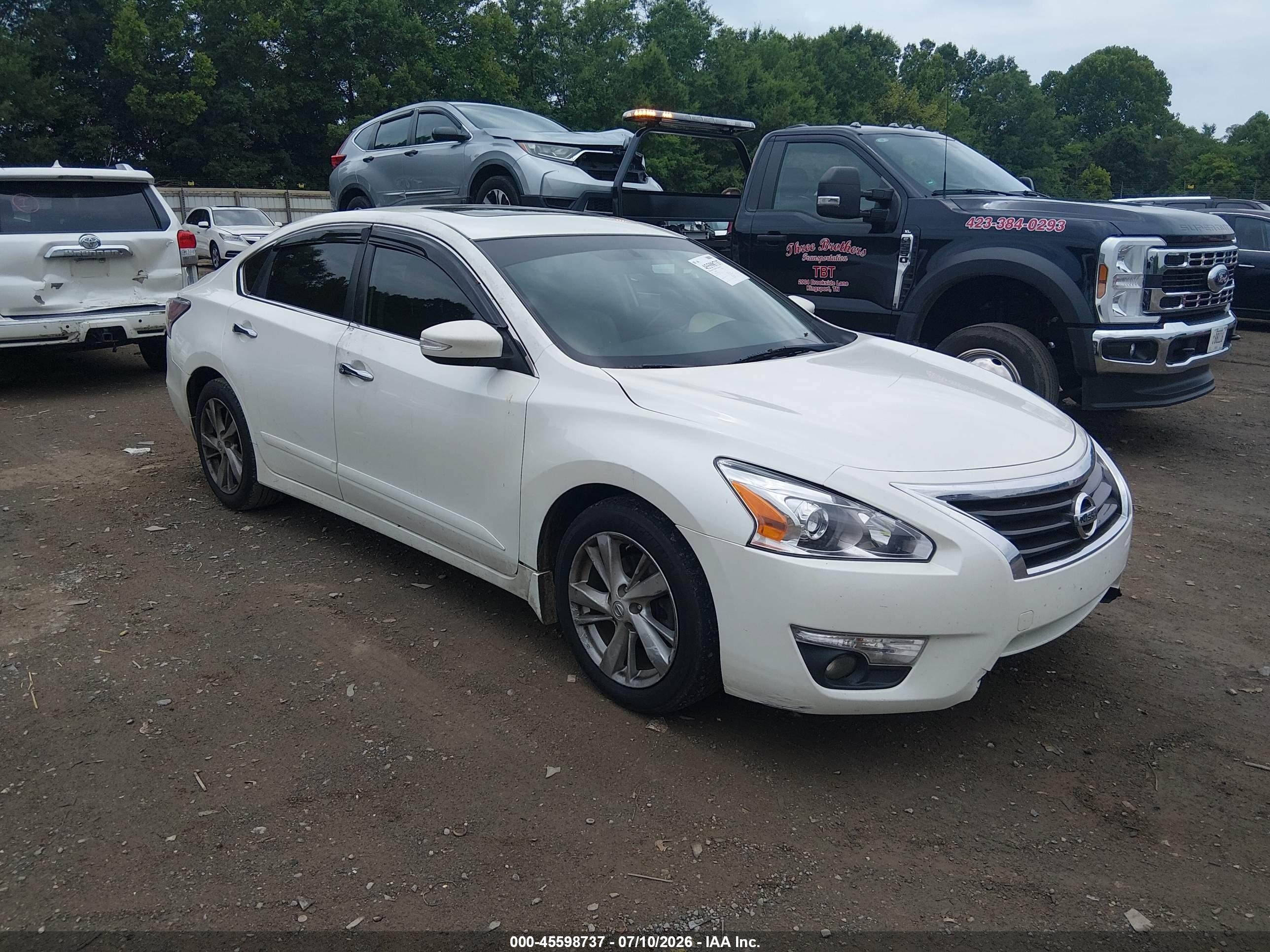 2015 Nissan Altima 2.5 Sl Белый vin: 1N4AL3AP3FN353844