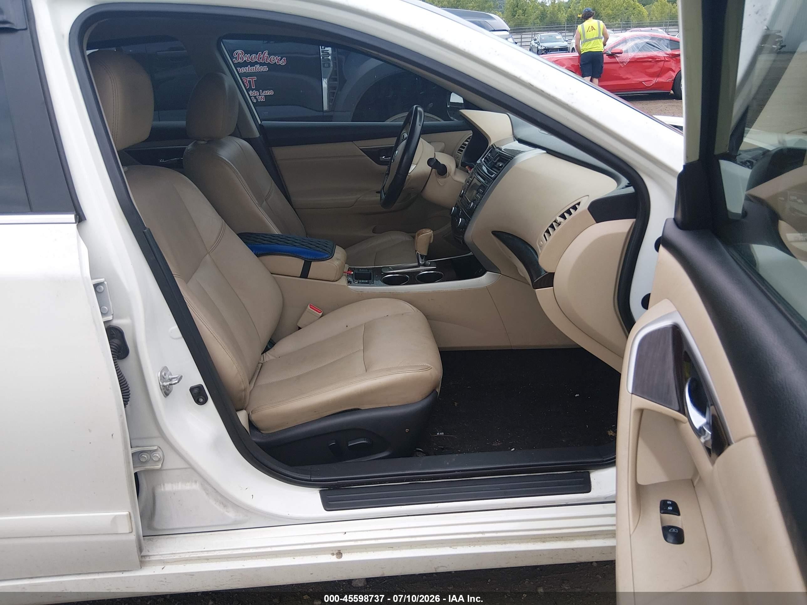 2015 Nissan Altima 2.5 Sl White vin: 1N4AL3AP3FN353844