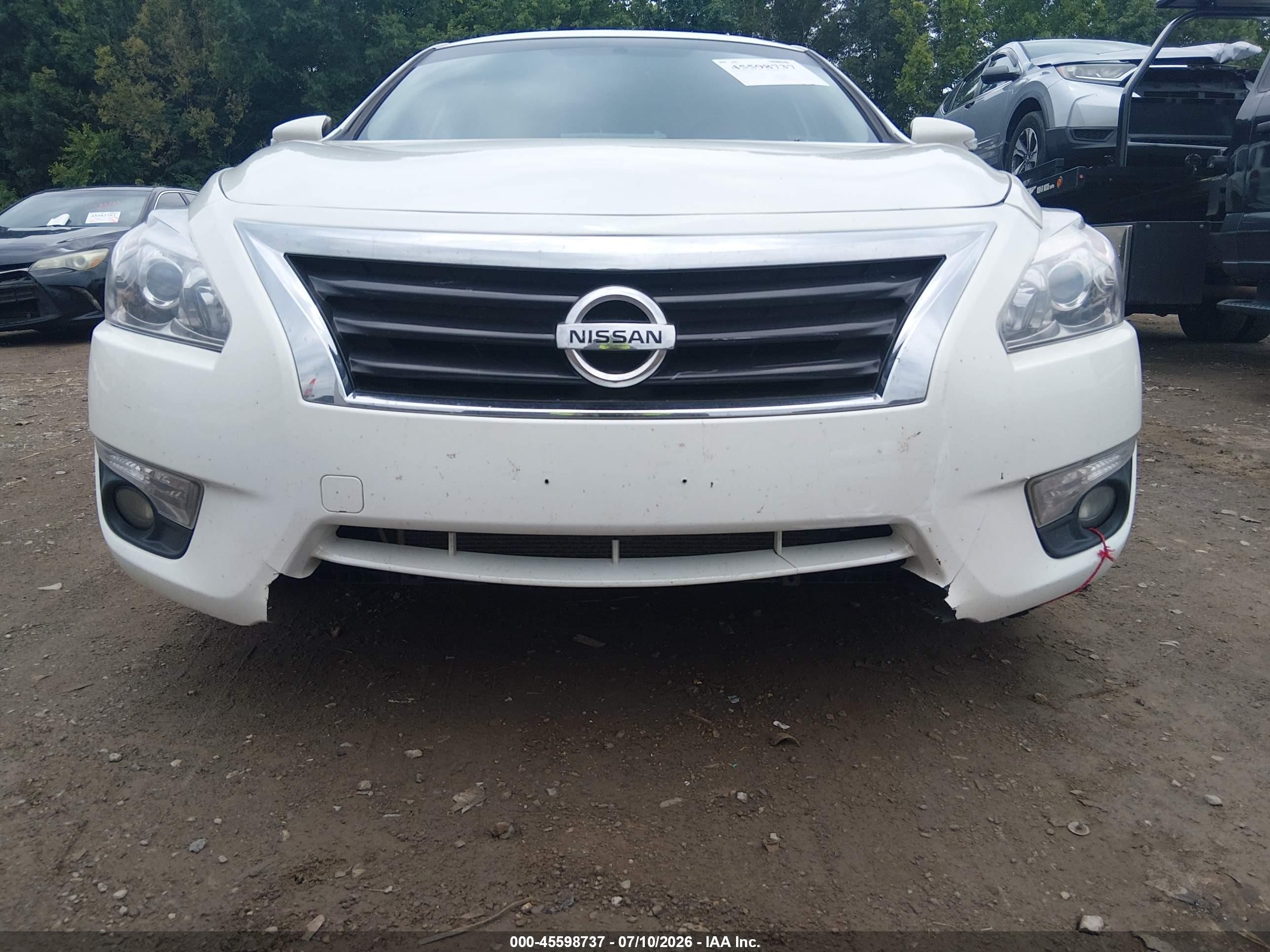 2015 Nissan Altima 2.5 Sl White vin: 1N4AL3AP3FN353844